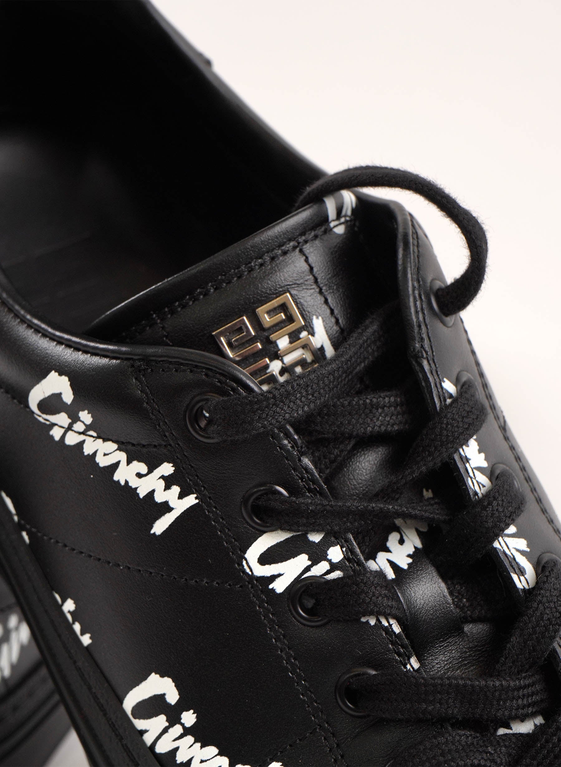 Givenchy City Sport Logo-Print Leather Sneakers