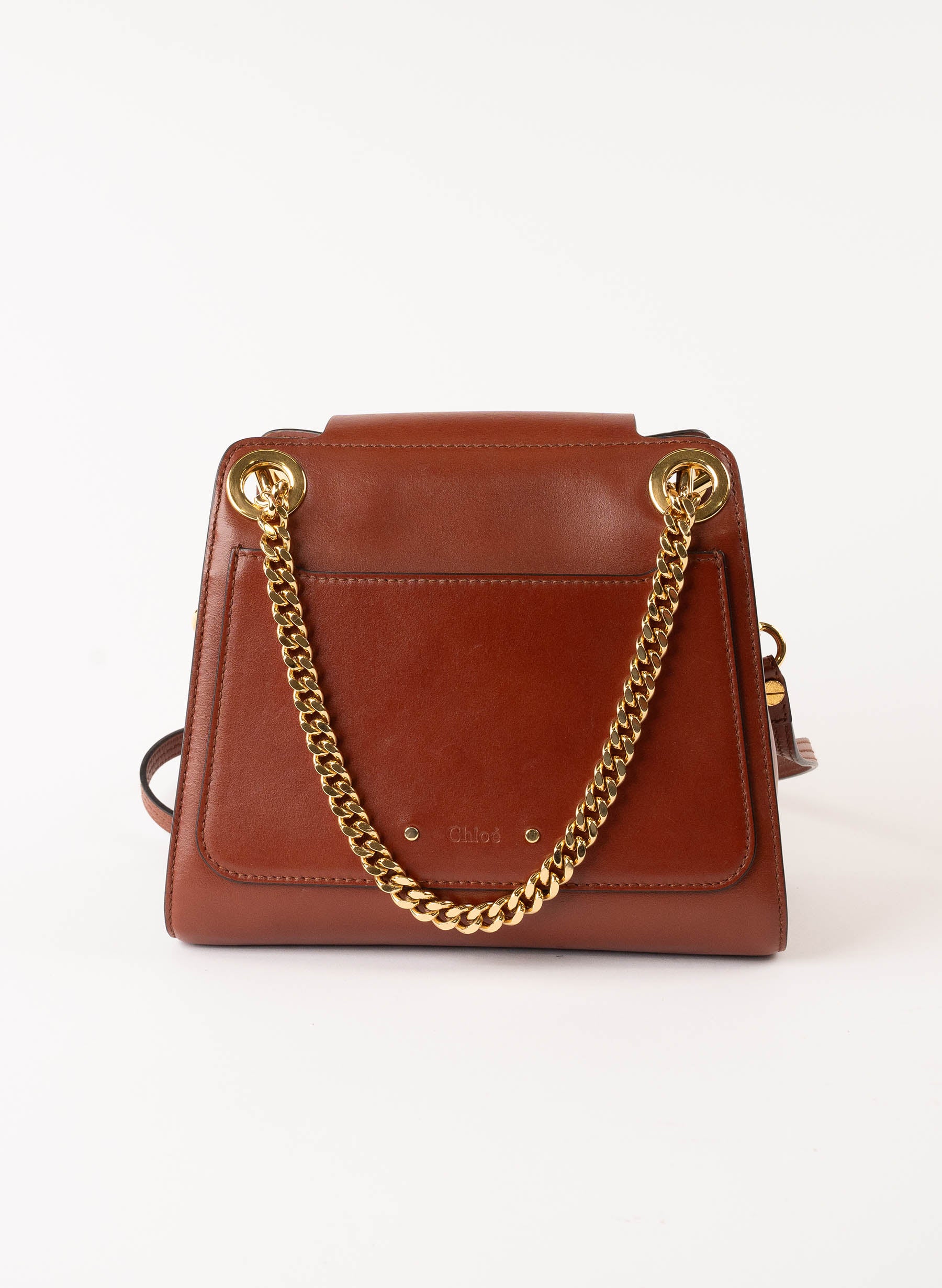 Chloe Annie Shoulder Bag in Brown Leather