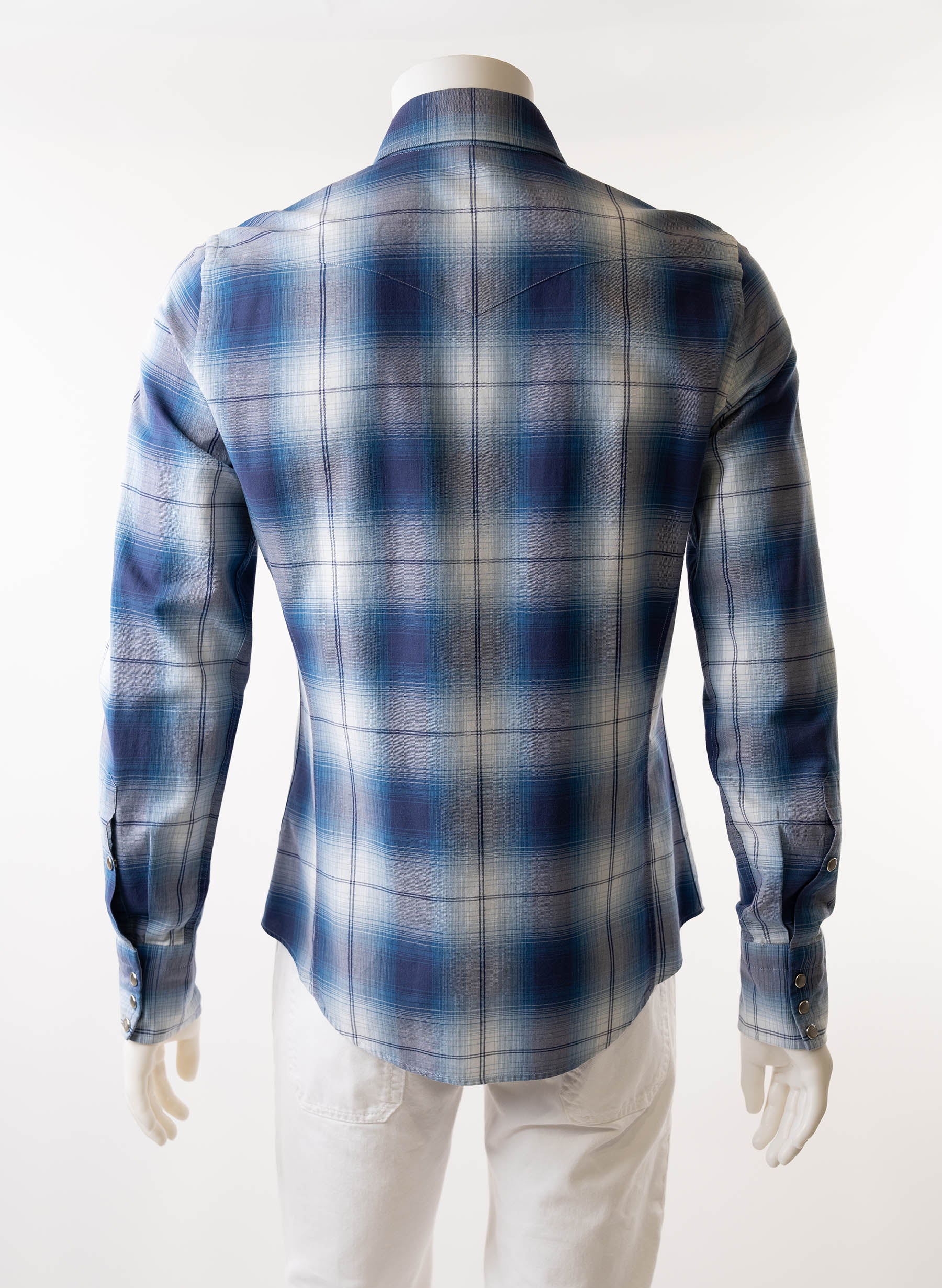 Tom Ford Plaid Western Cotton Shirt