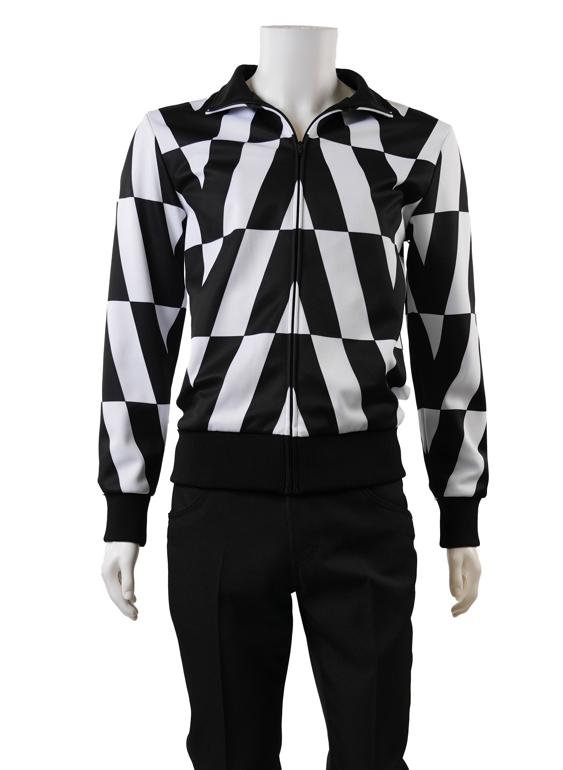 Valentino Black & White Optical Print Jacket