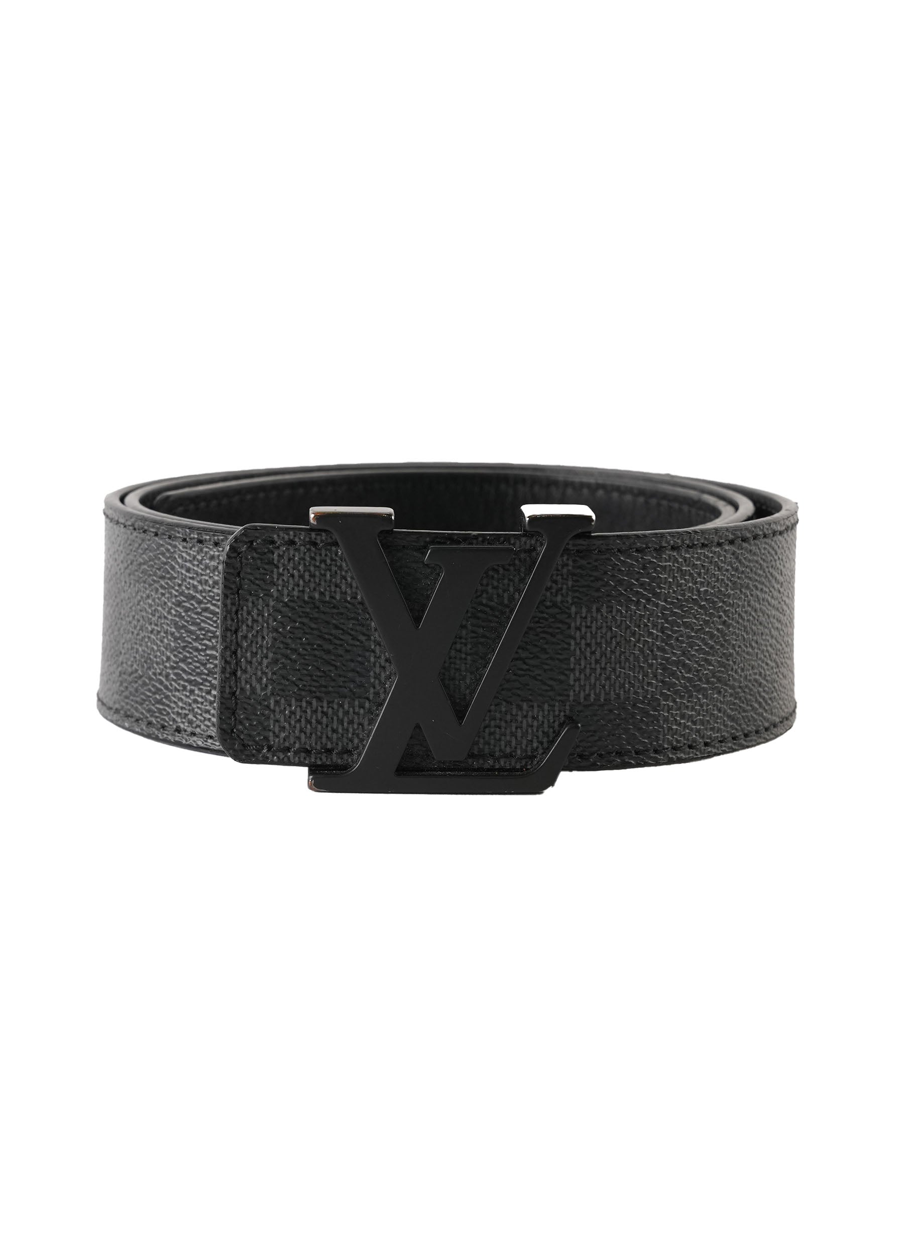 Louis Vuitton Sunture Initial Damier Graphite Belt