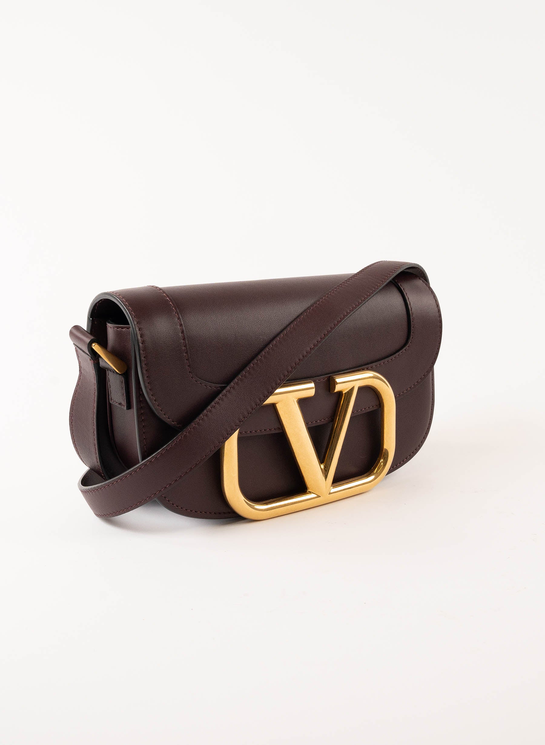 Valentino SuperVee Leather Crossbody Bag