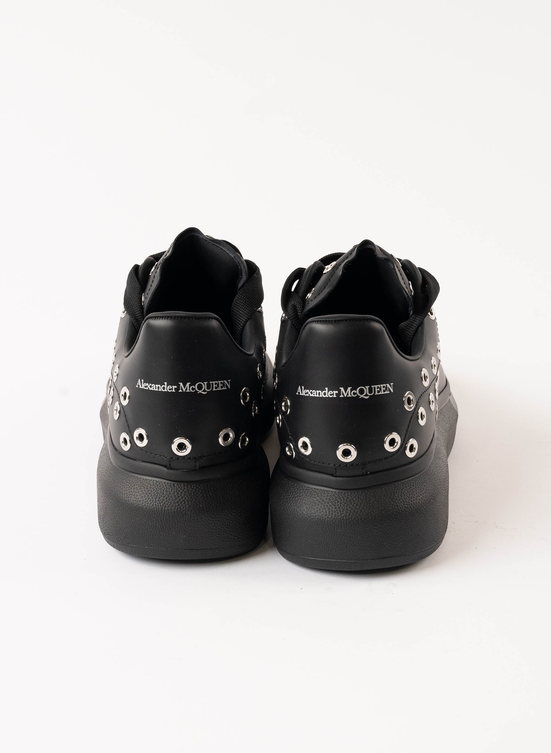 Alexander McQueen Oversized Eyelet Larry Leather Sneakers