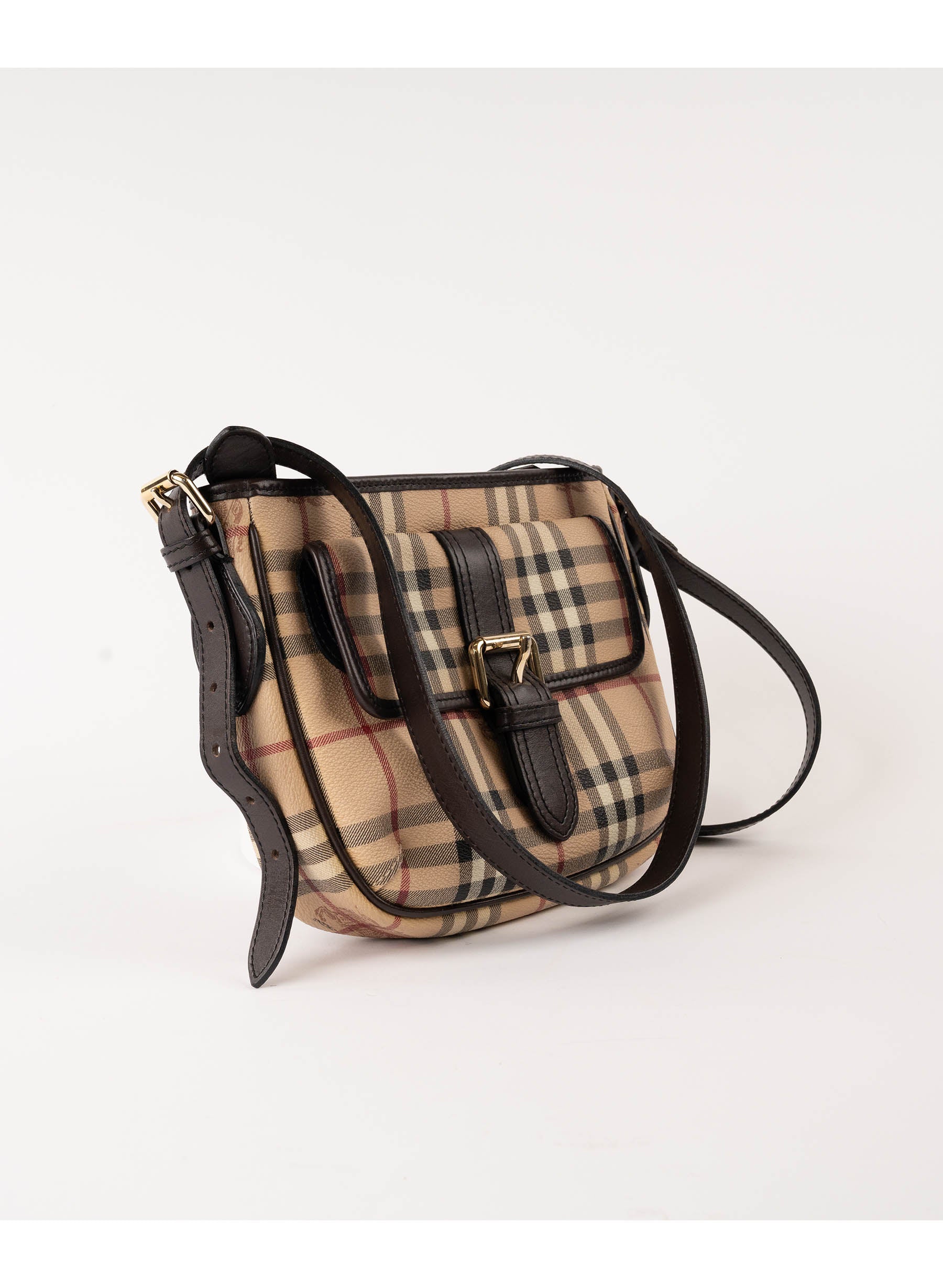 Burberry Haymarket Check Coated Canvas Crossbody