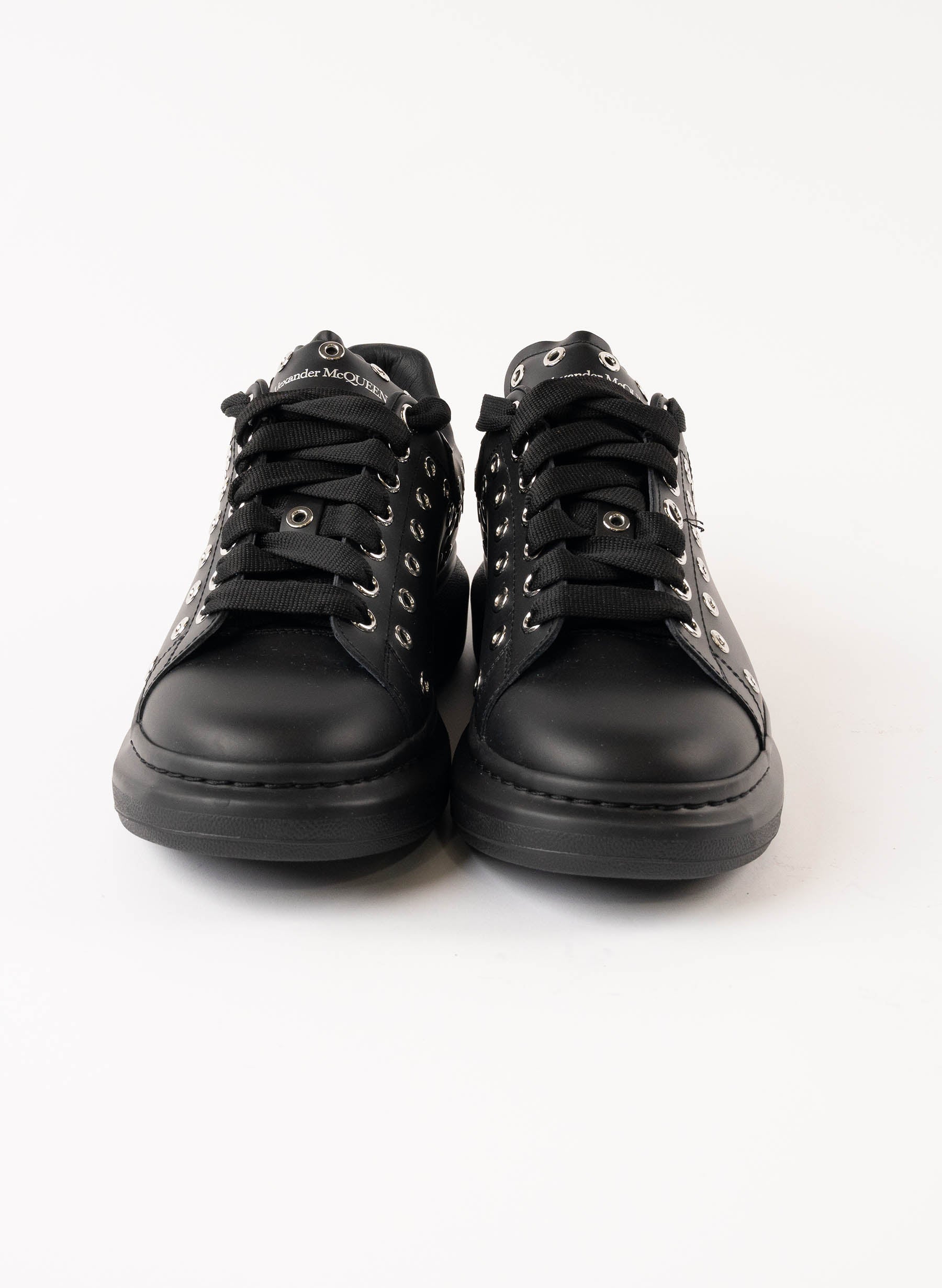 Alexander McQueen Oversized Eyelet Larry Leather Sneakers