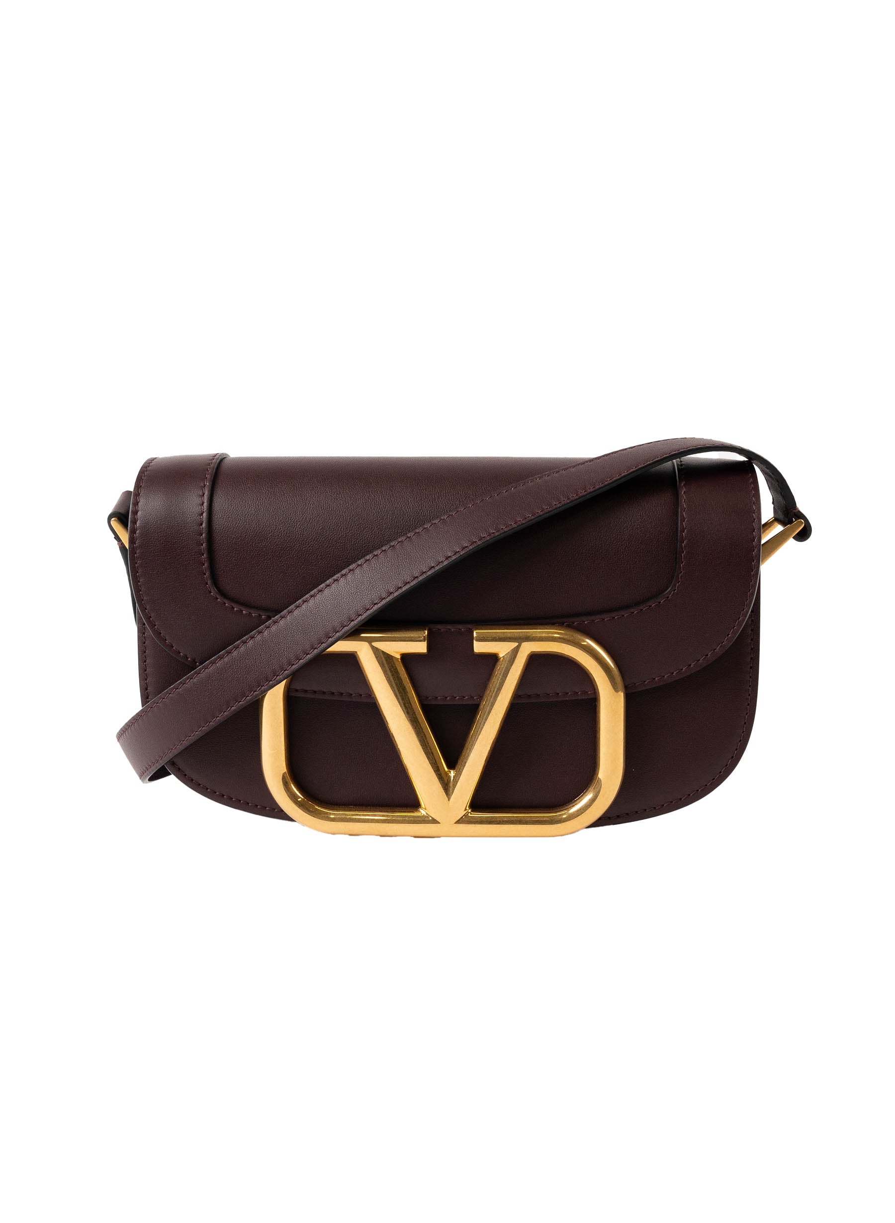 Valentino SuperVee Leather Crossbody Bag