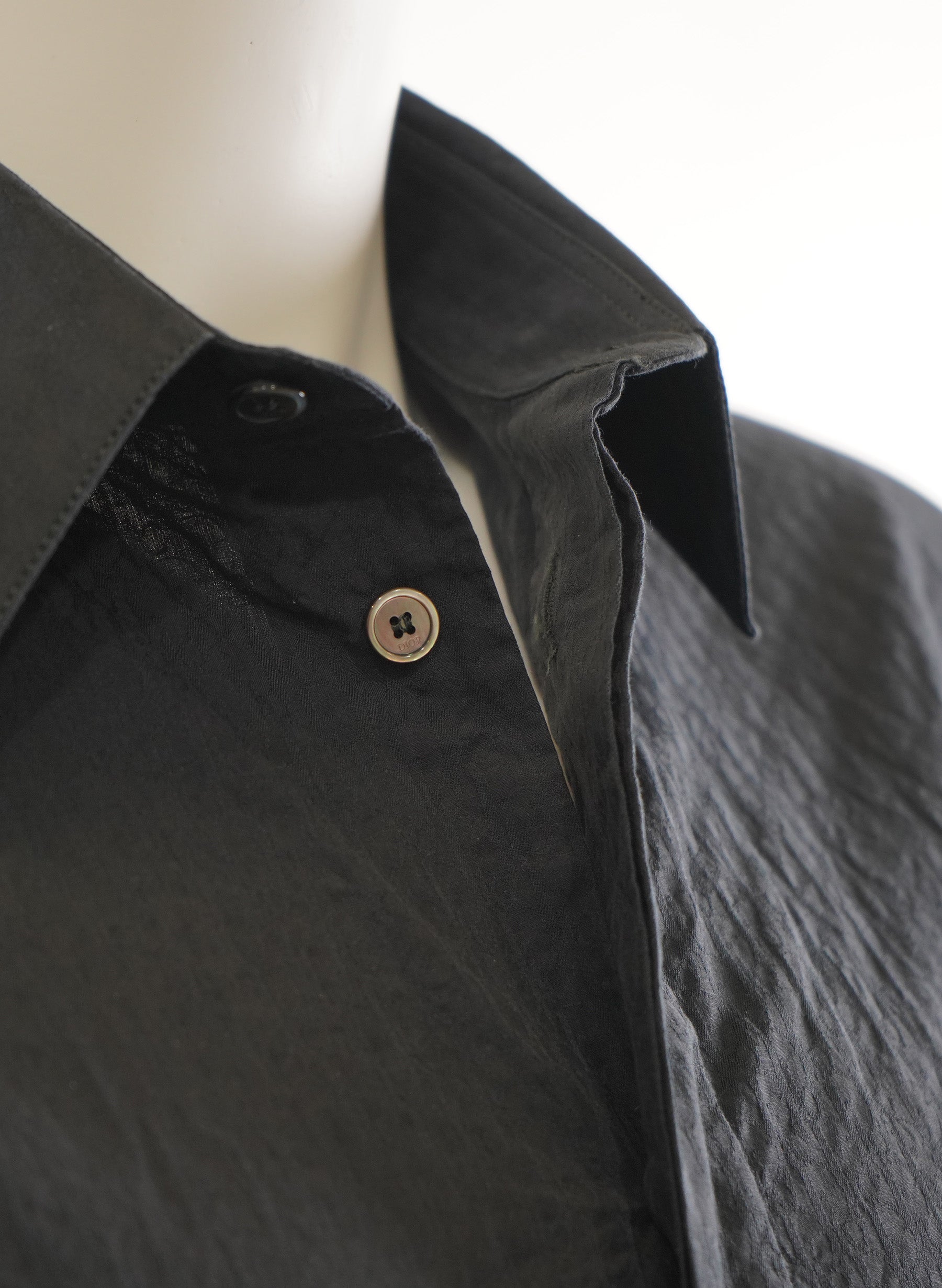 DIOR Oblique Shirt in Black Cotton Jacquard