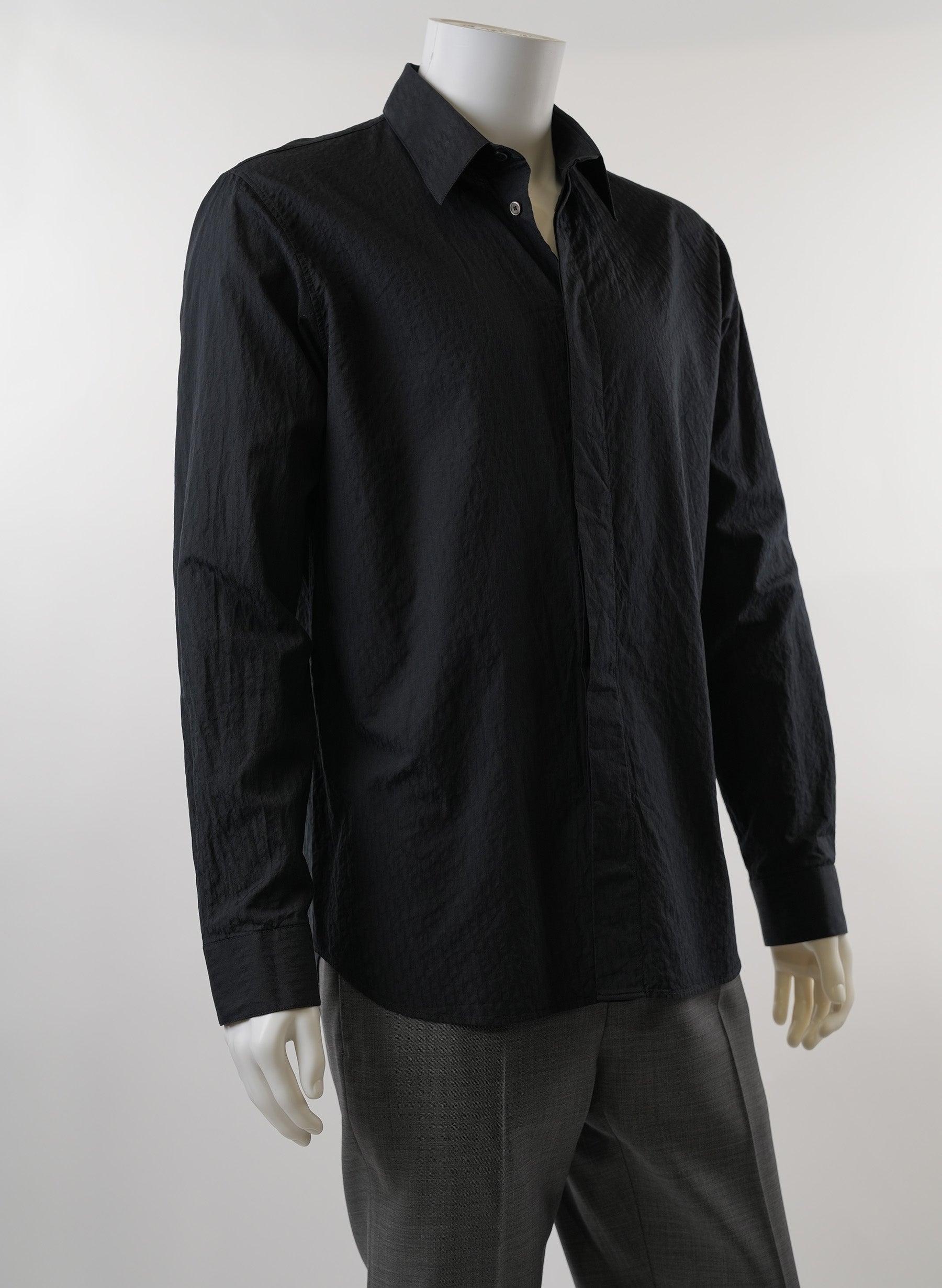 DIOR Oblique Shirt in Black Cotton Jacquard