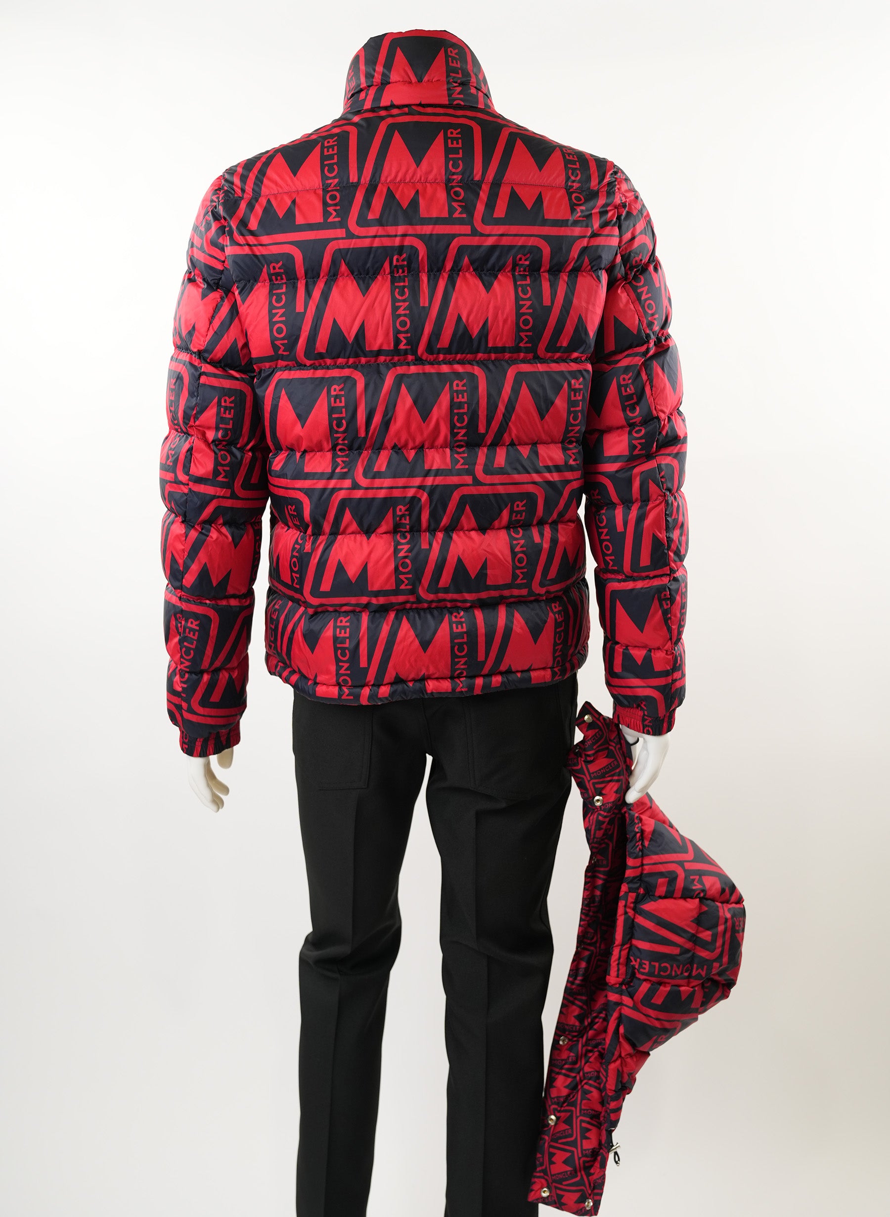 Moncler Frioland Down Jacket in Logo Print