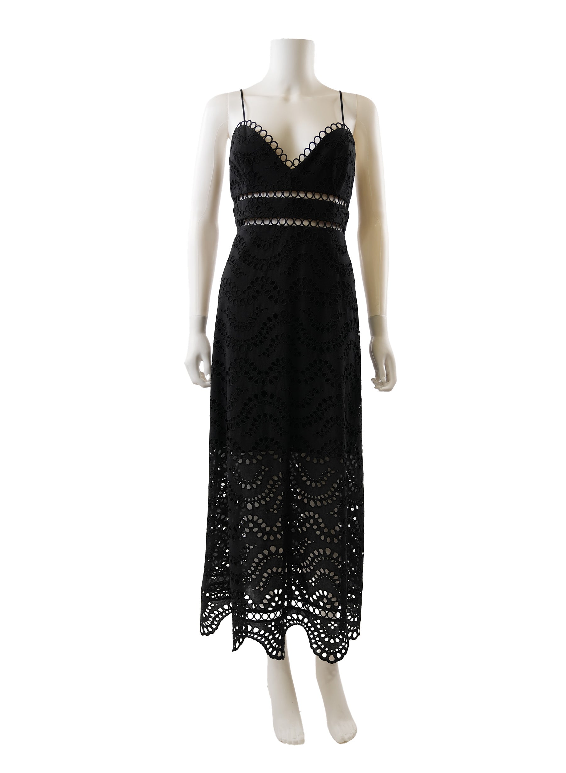 Zimmermann Jaya Lace Pattern Midi Dress