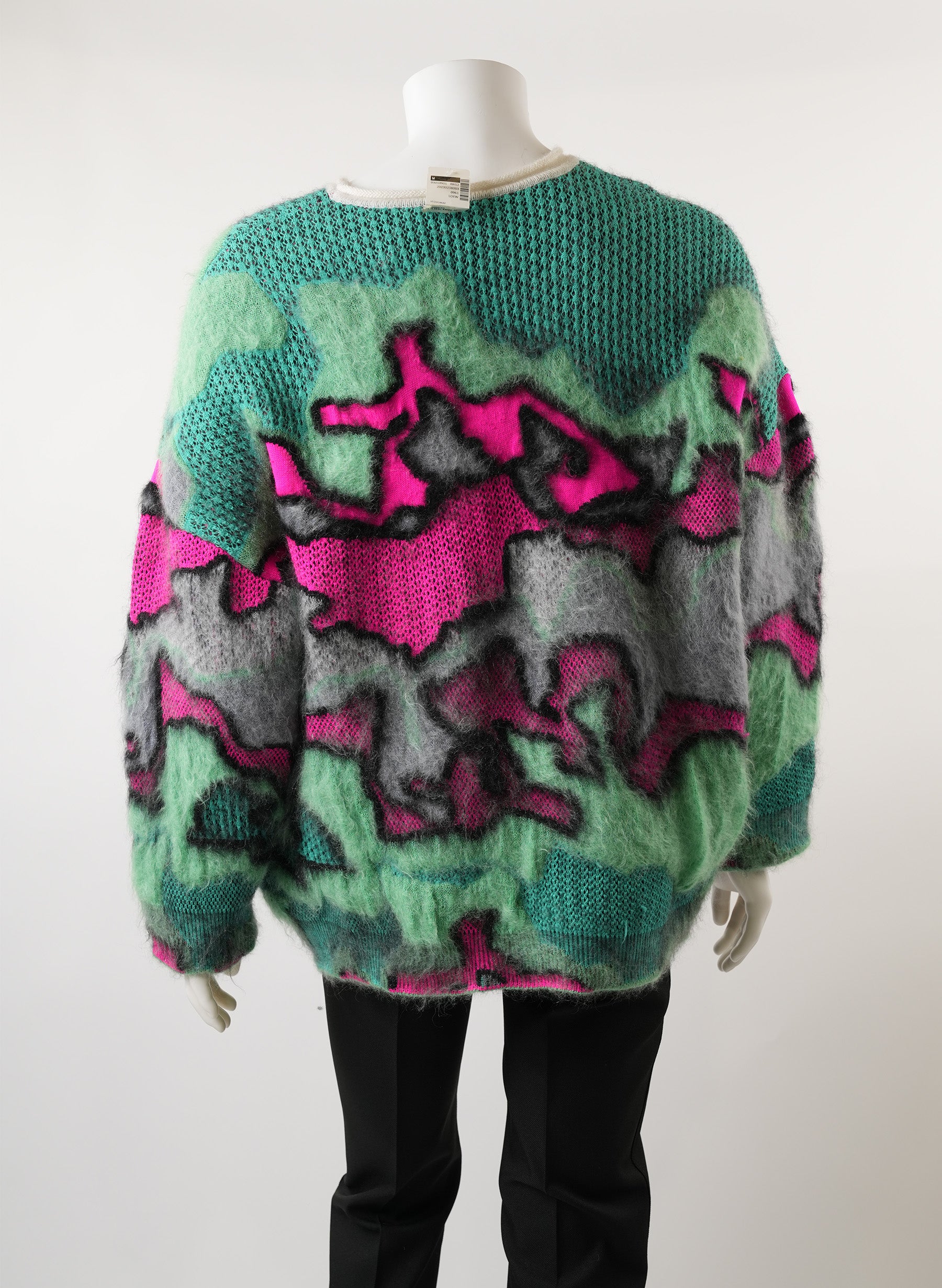 Loewe Mohair Blend Sweater with Camouflage Pattern