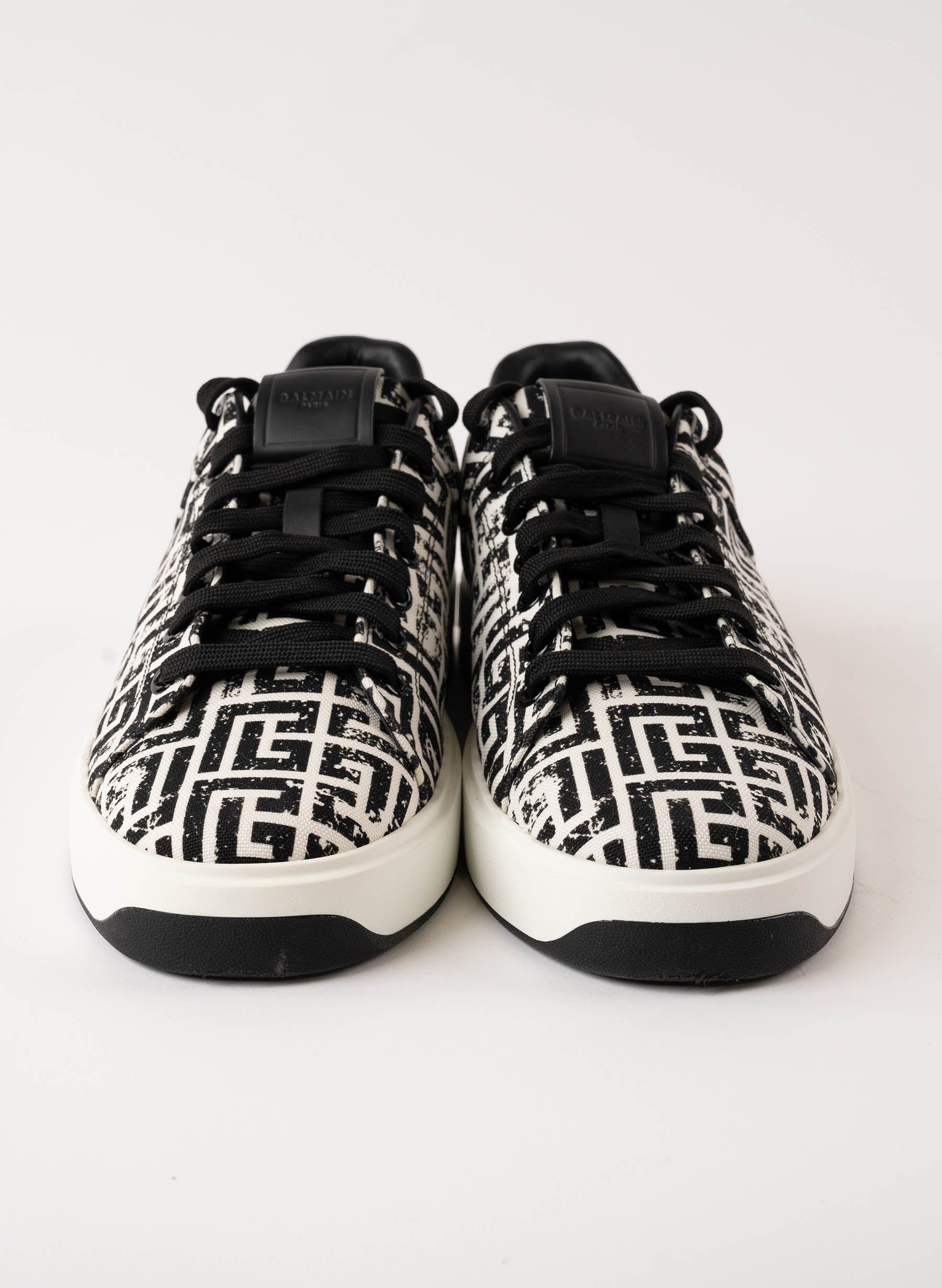 Balmain B Court Washed Monogram Sneakers