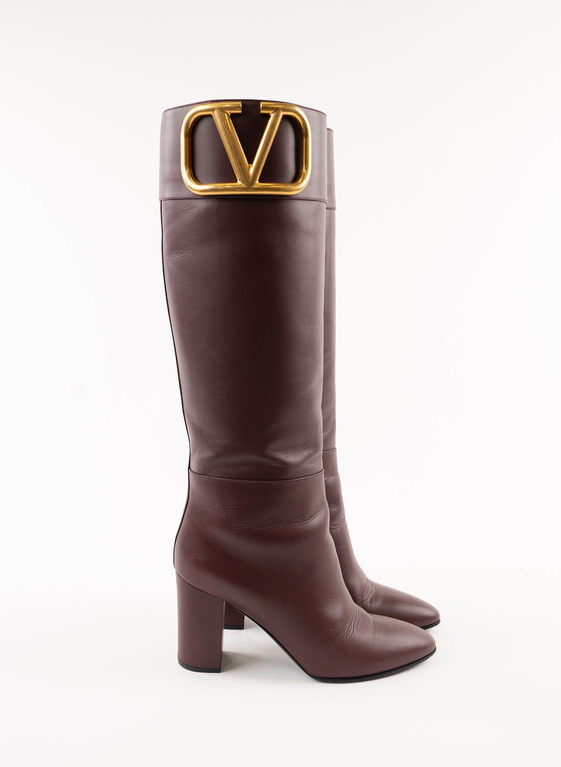 Valentino VLogo Leather Boots