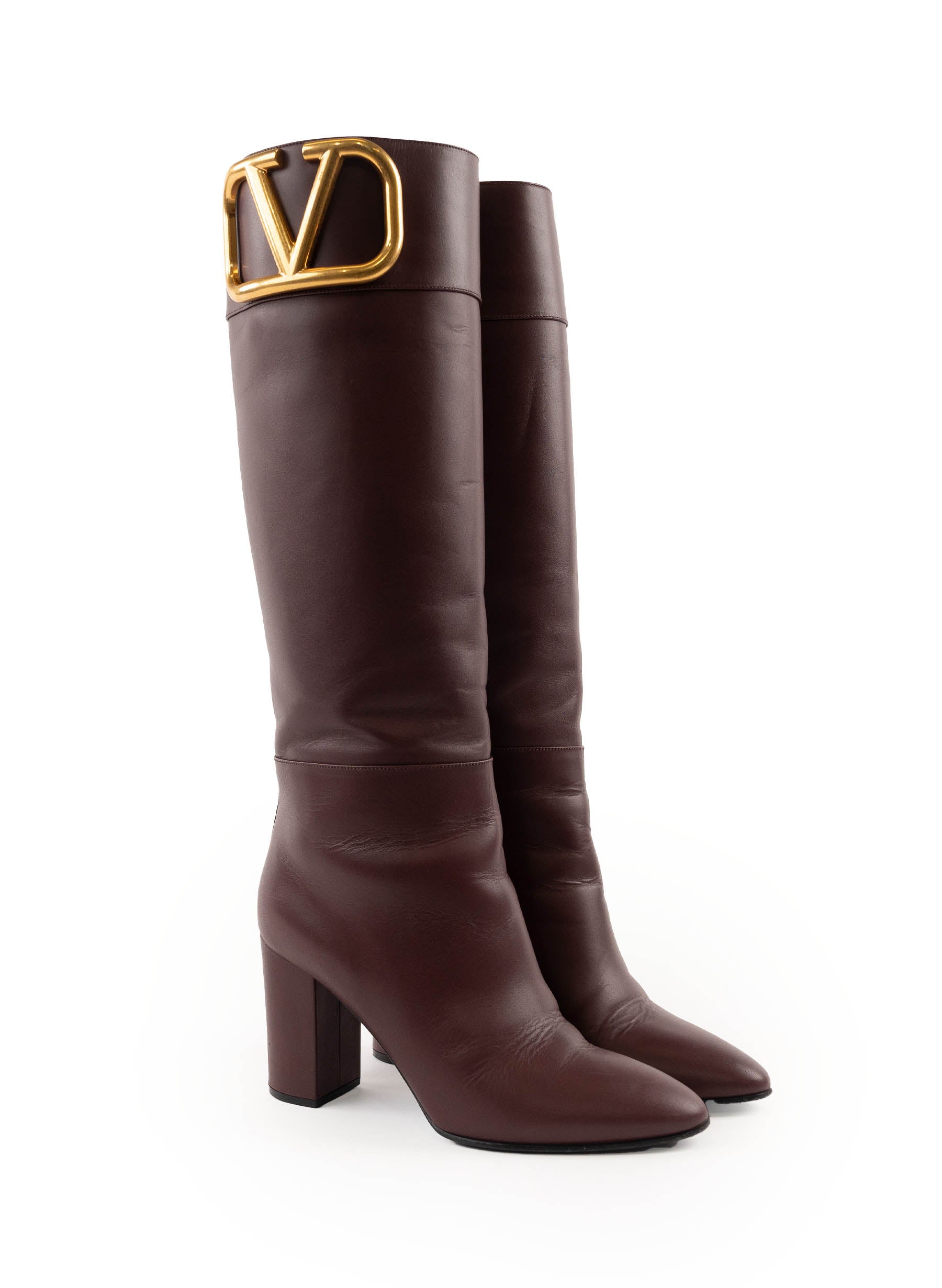 Valentino VLogo Leather Boots