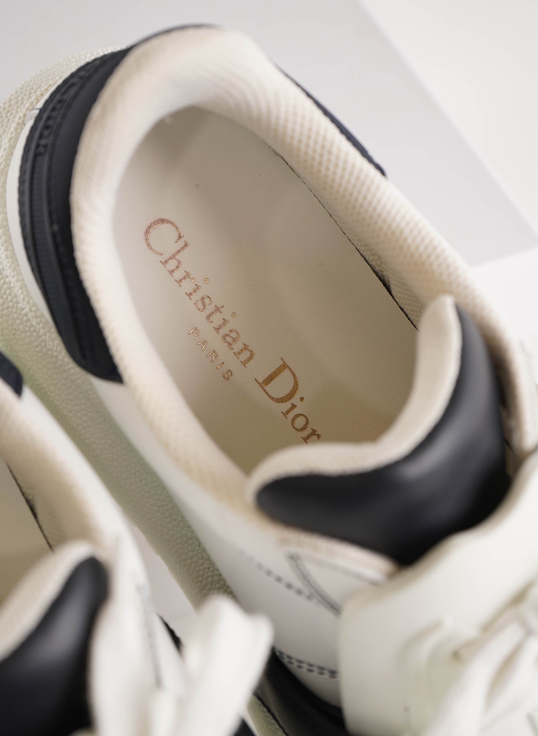 Christian Dior Calfskin Bi-Colour Dior-ID Platform Sneakers