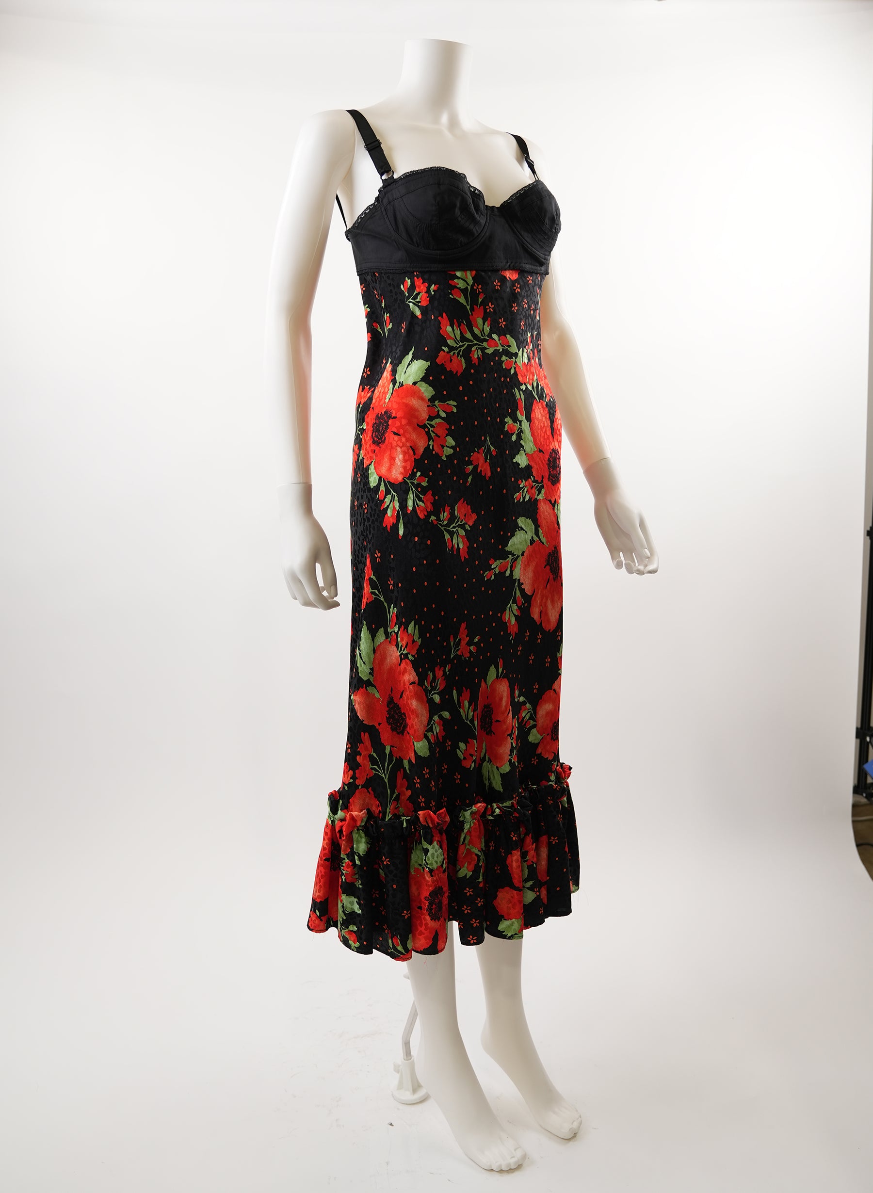 Dolce & Gabbana Vintage Silk Midi Length Dress