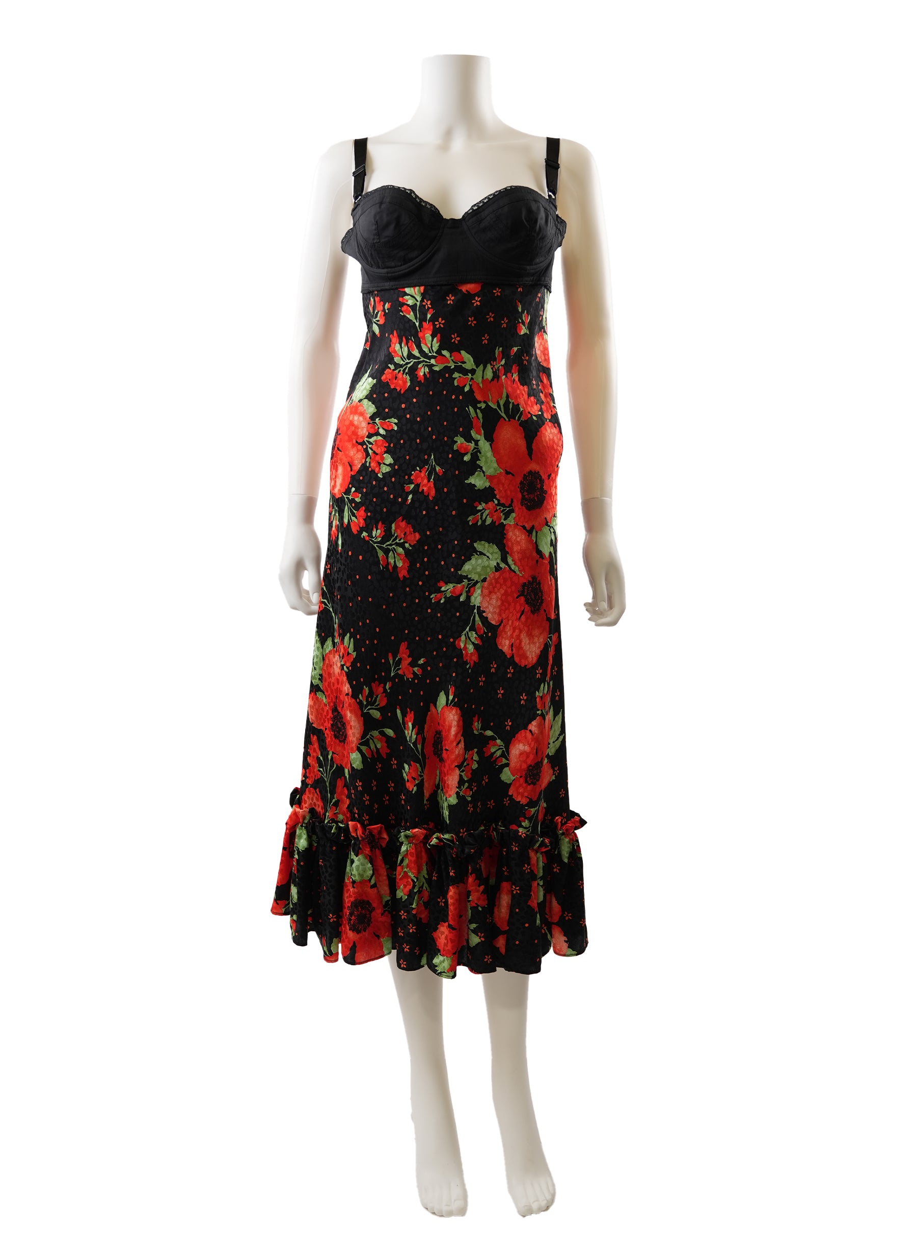 Dolce & Gabbana Vintage Silk Midi Length Dress