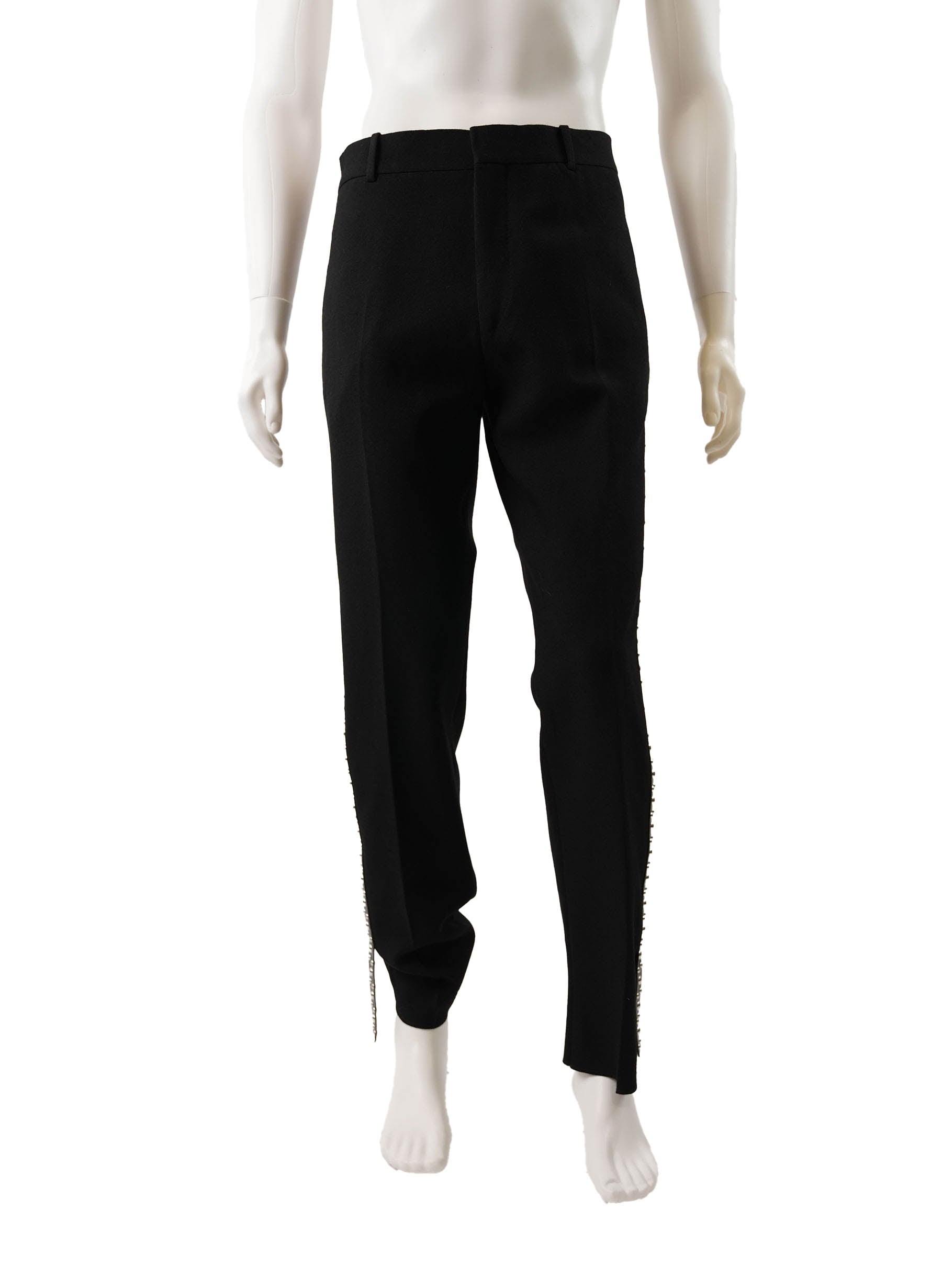 Alexander McQueen Embellished Wool Pants