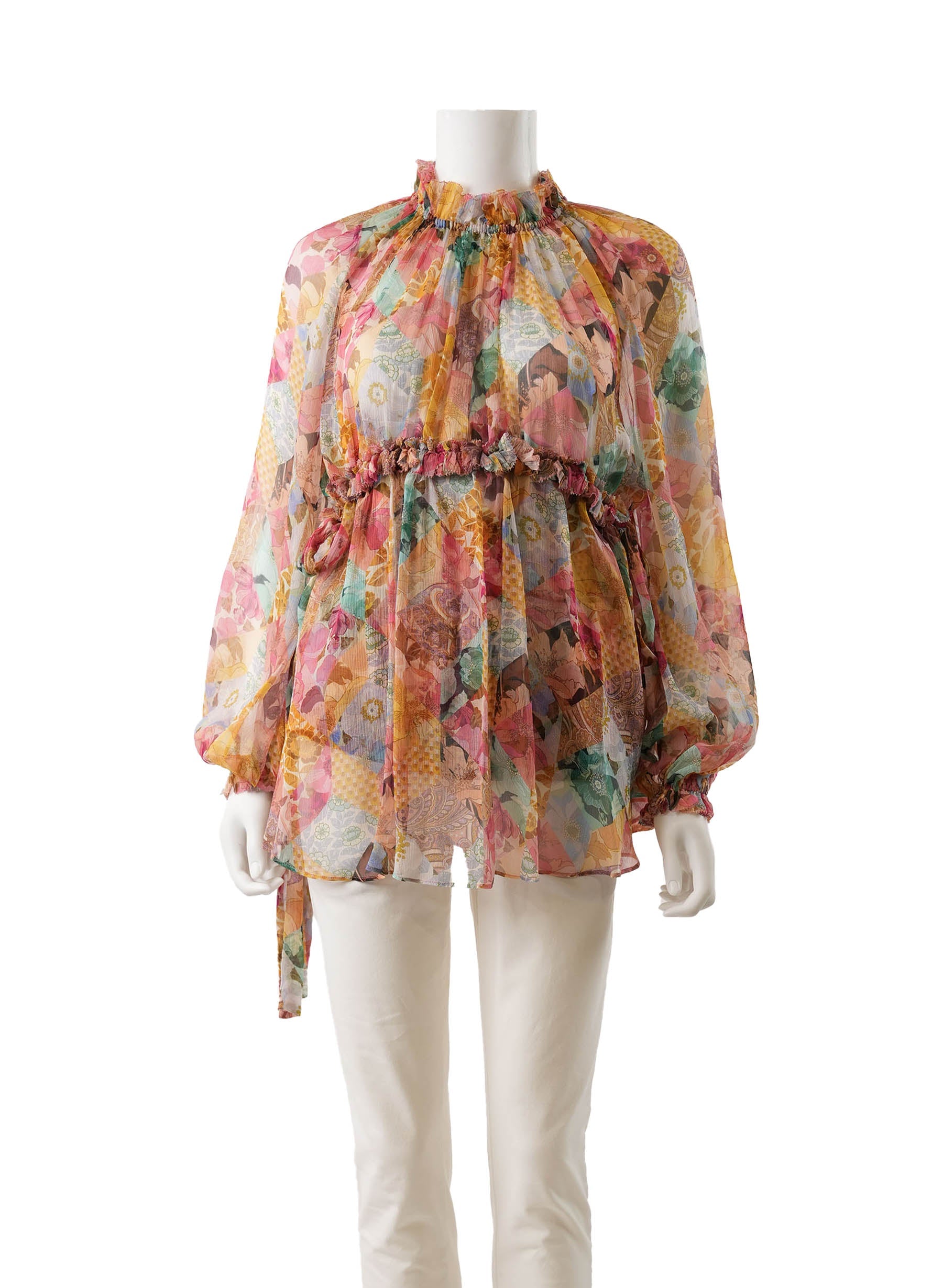 Zimmermann Silk Floral Print Blouse