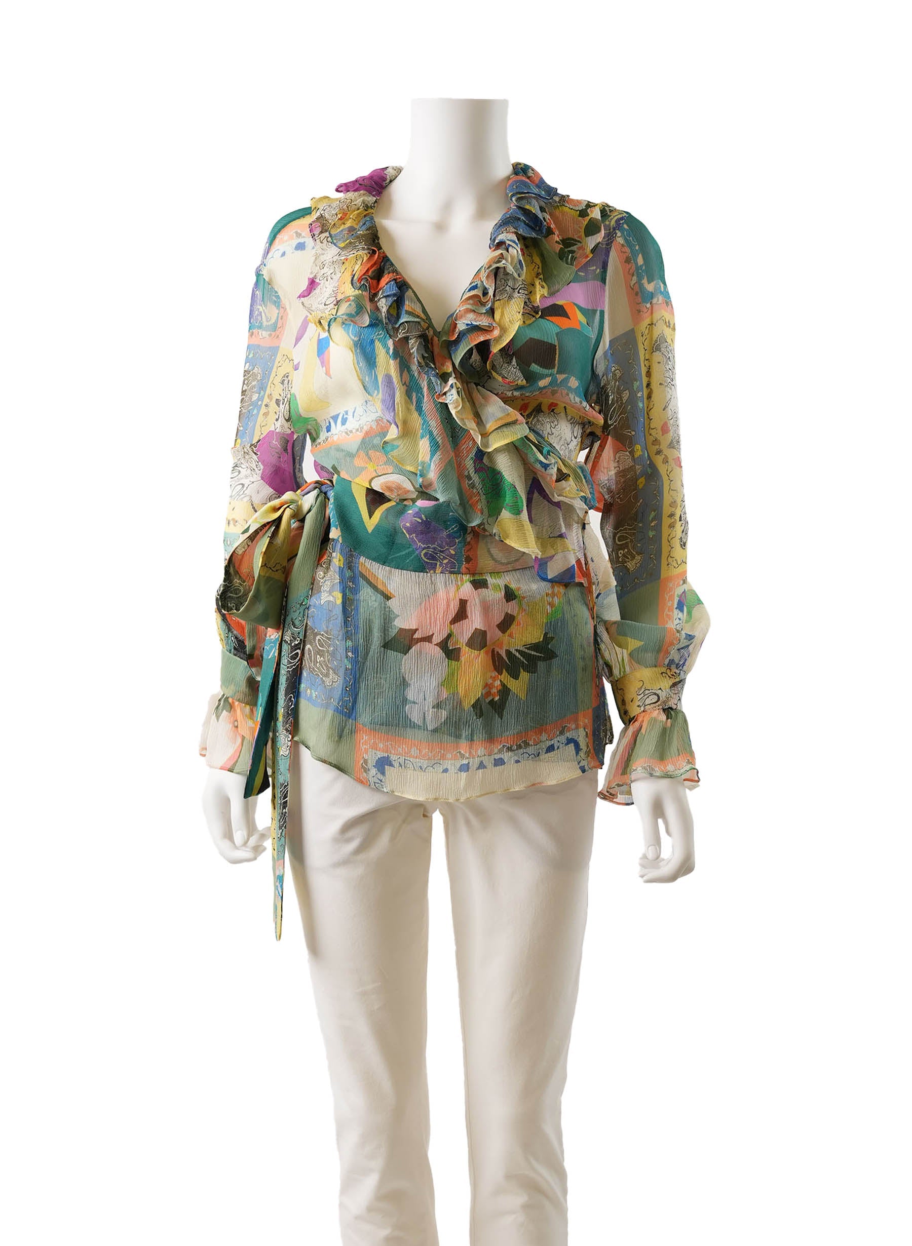 Etro Printed Silk Blouse