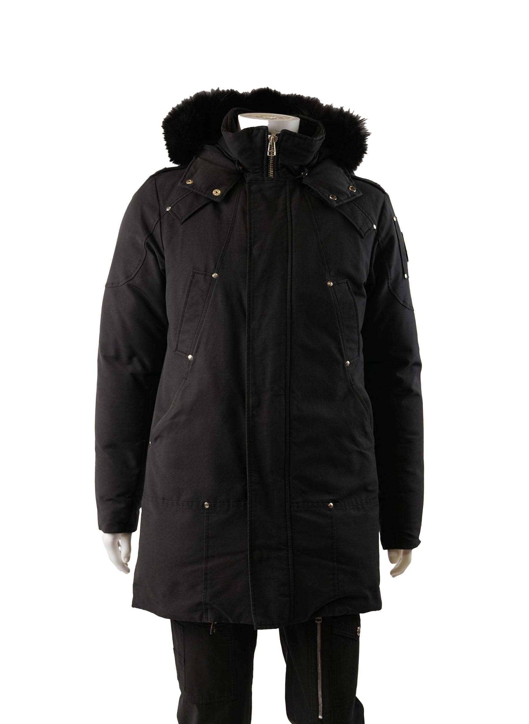 Moose Knuckles Fur-Trimmed Hooded Parka