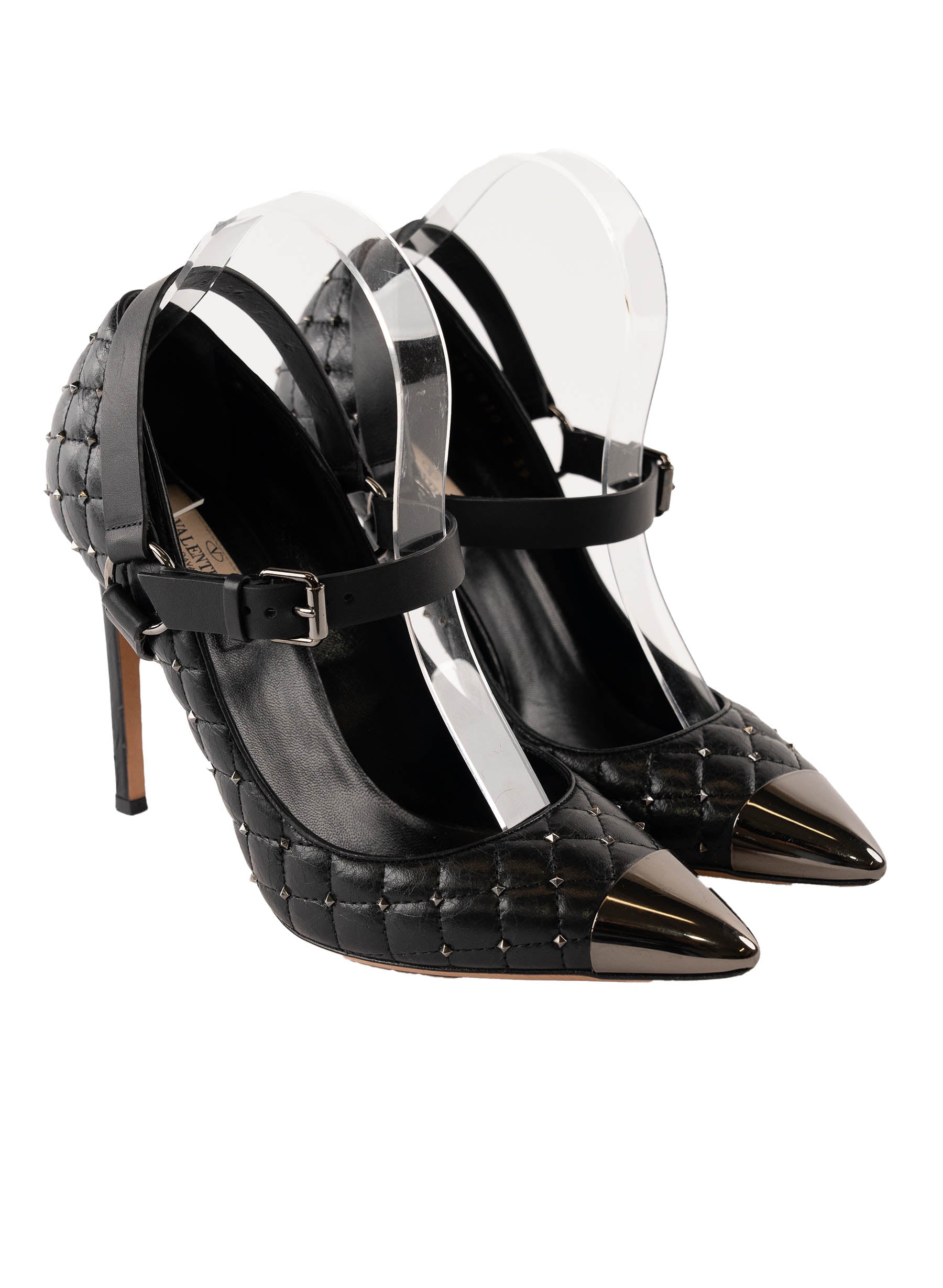 Valentino Nappa Rockstud Spike Mary Jane Heels