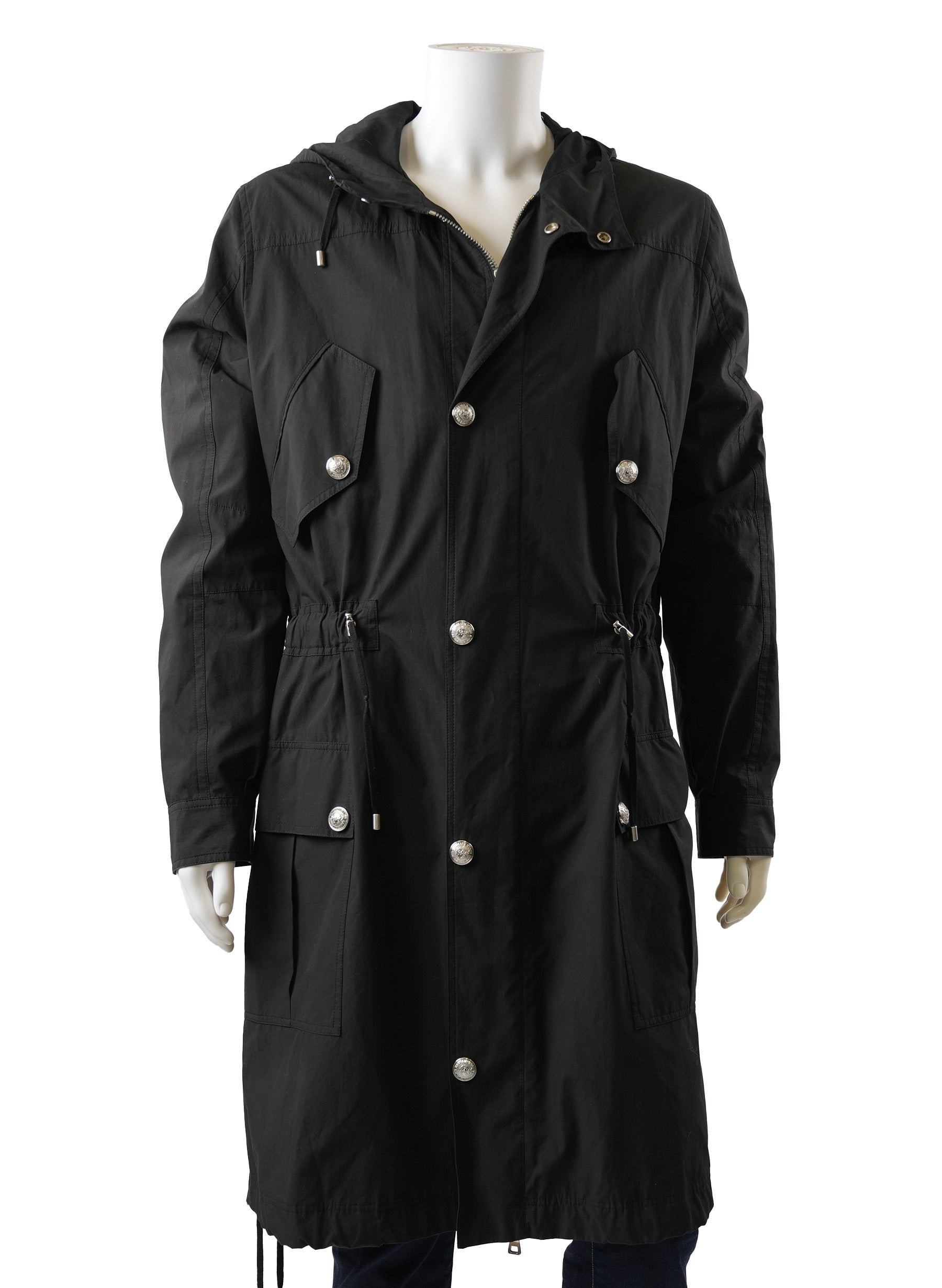 Balmain Hooded Parka Coat