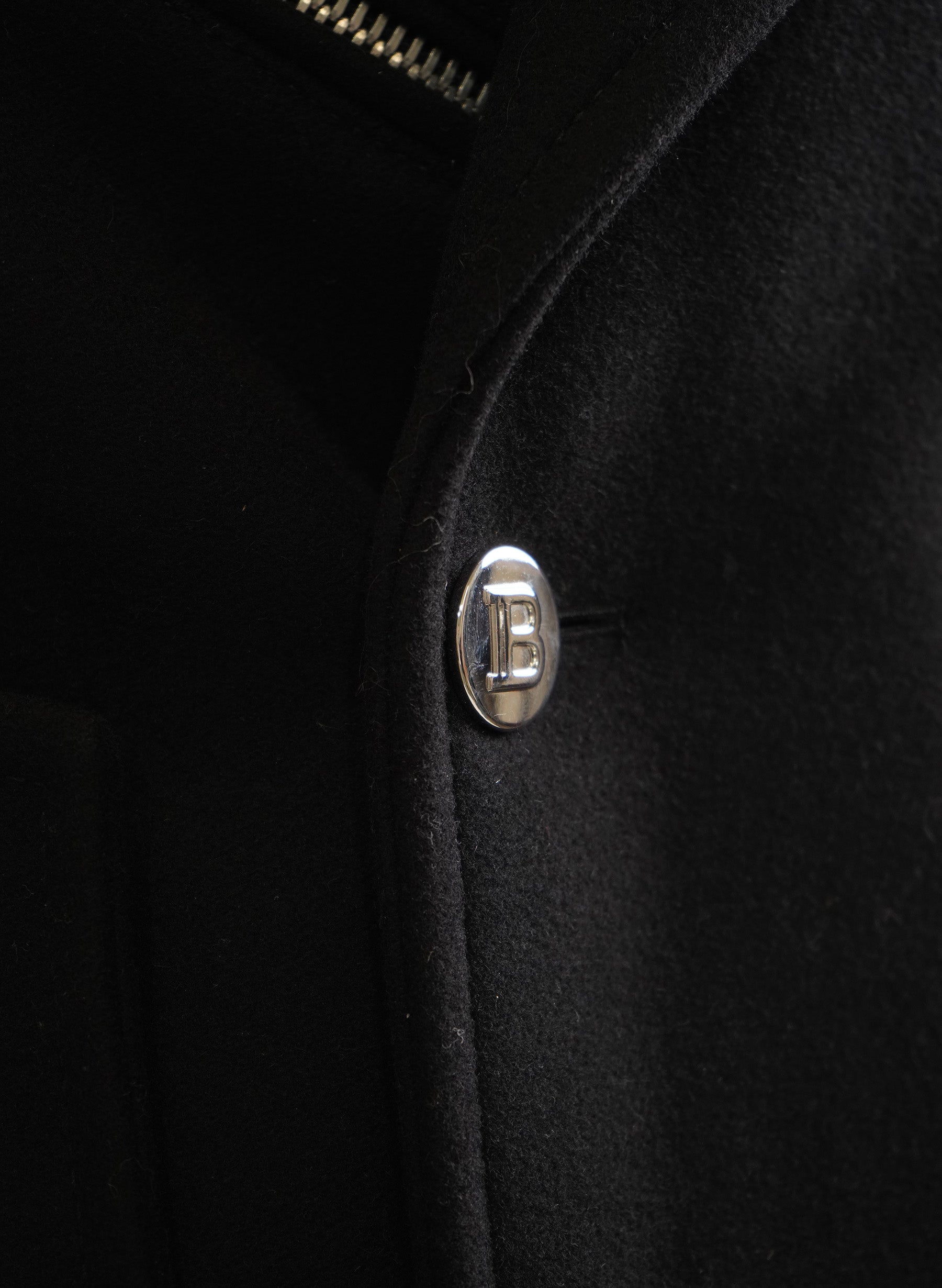 Balmain Wool Double-Breasted Peacoat