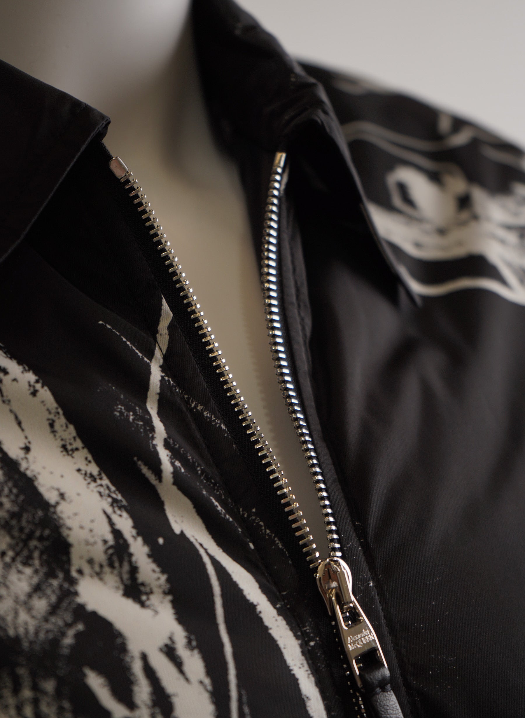 Alexander McQueen Skull-Print Zip Up Jacket