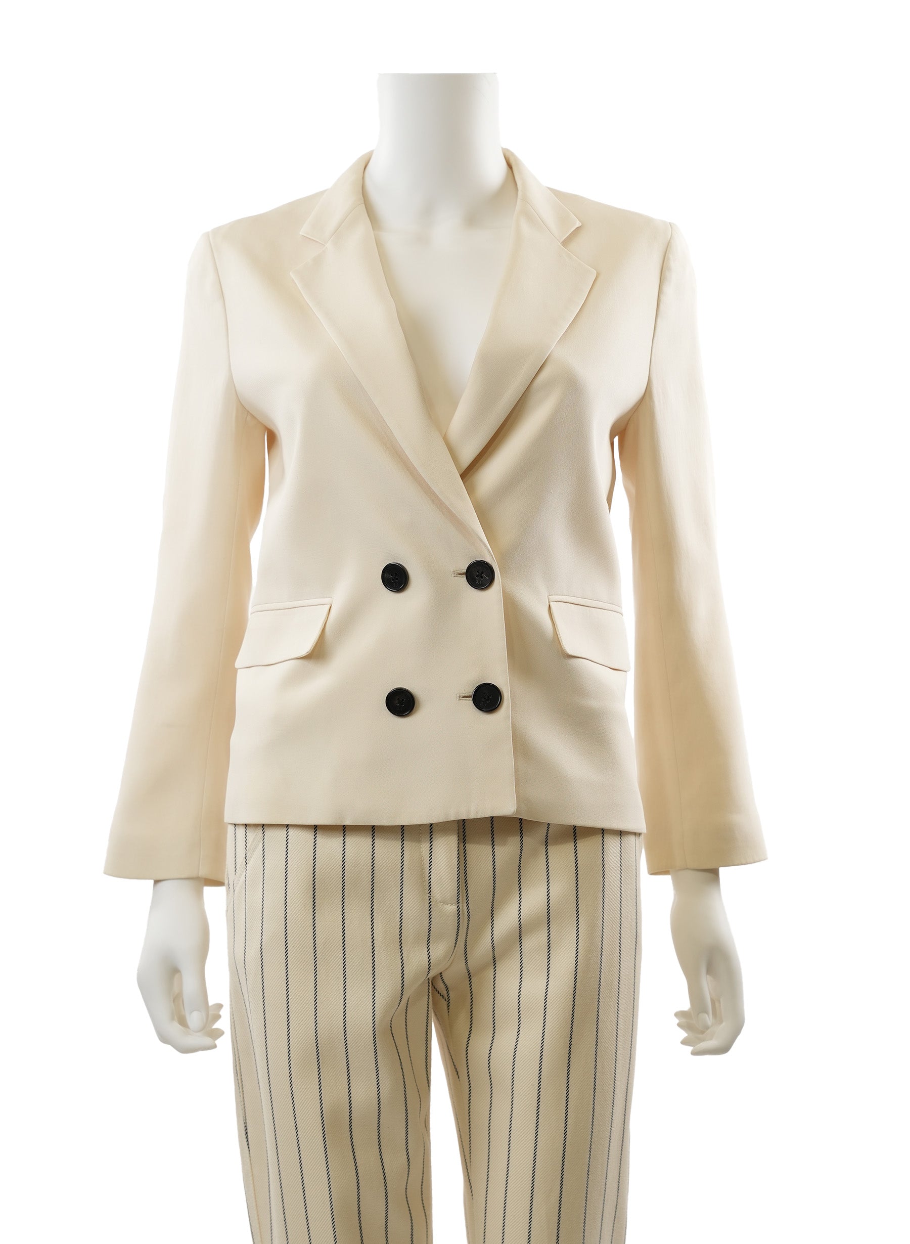 Philip Lim Silk Garconnet Double Breasted Blazer