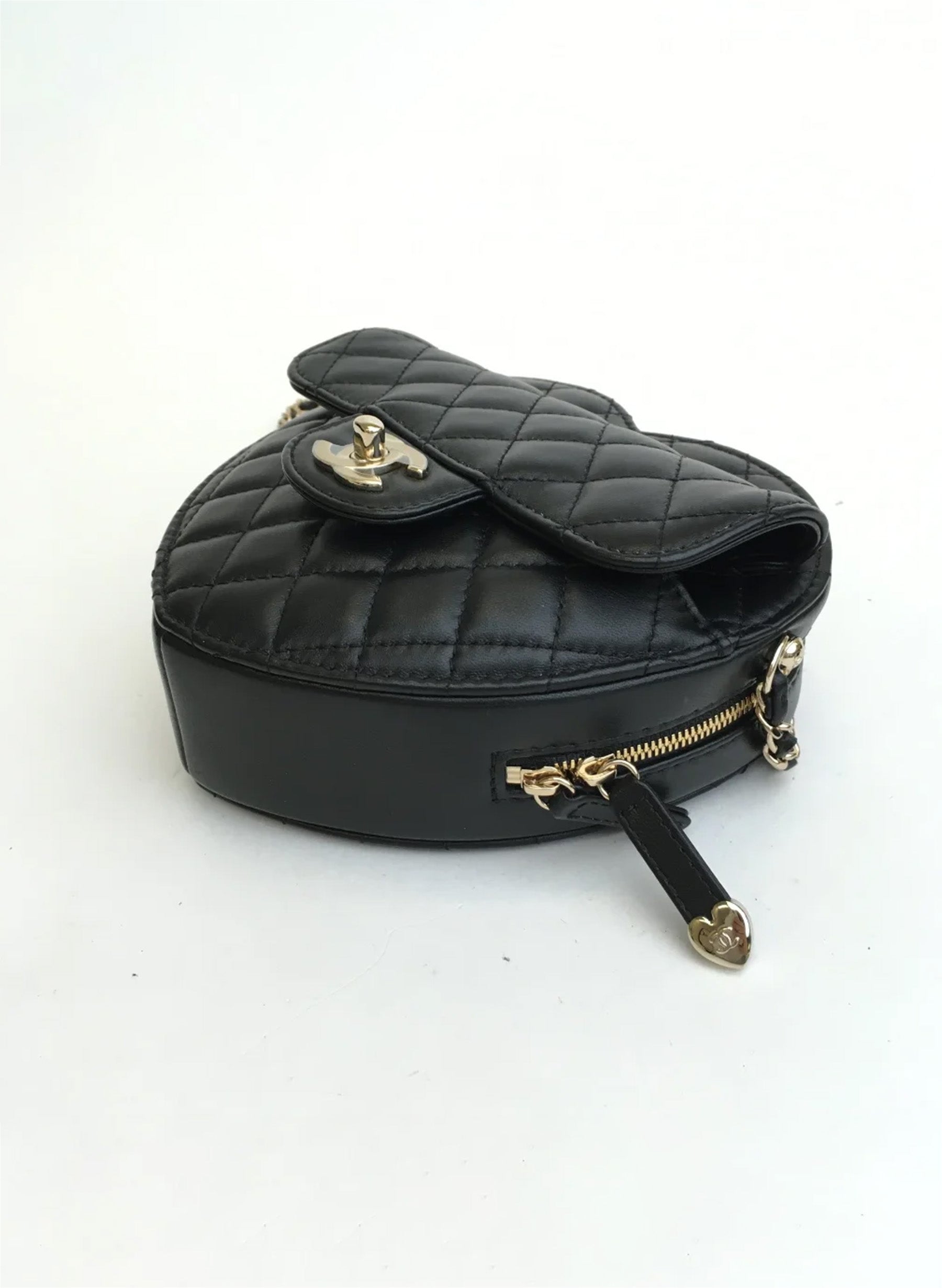 Chanel Heart Bag Black Lambskin