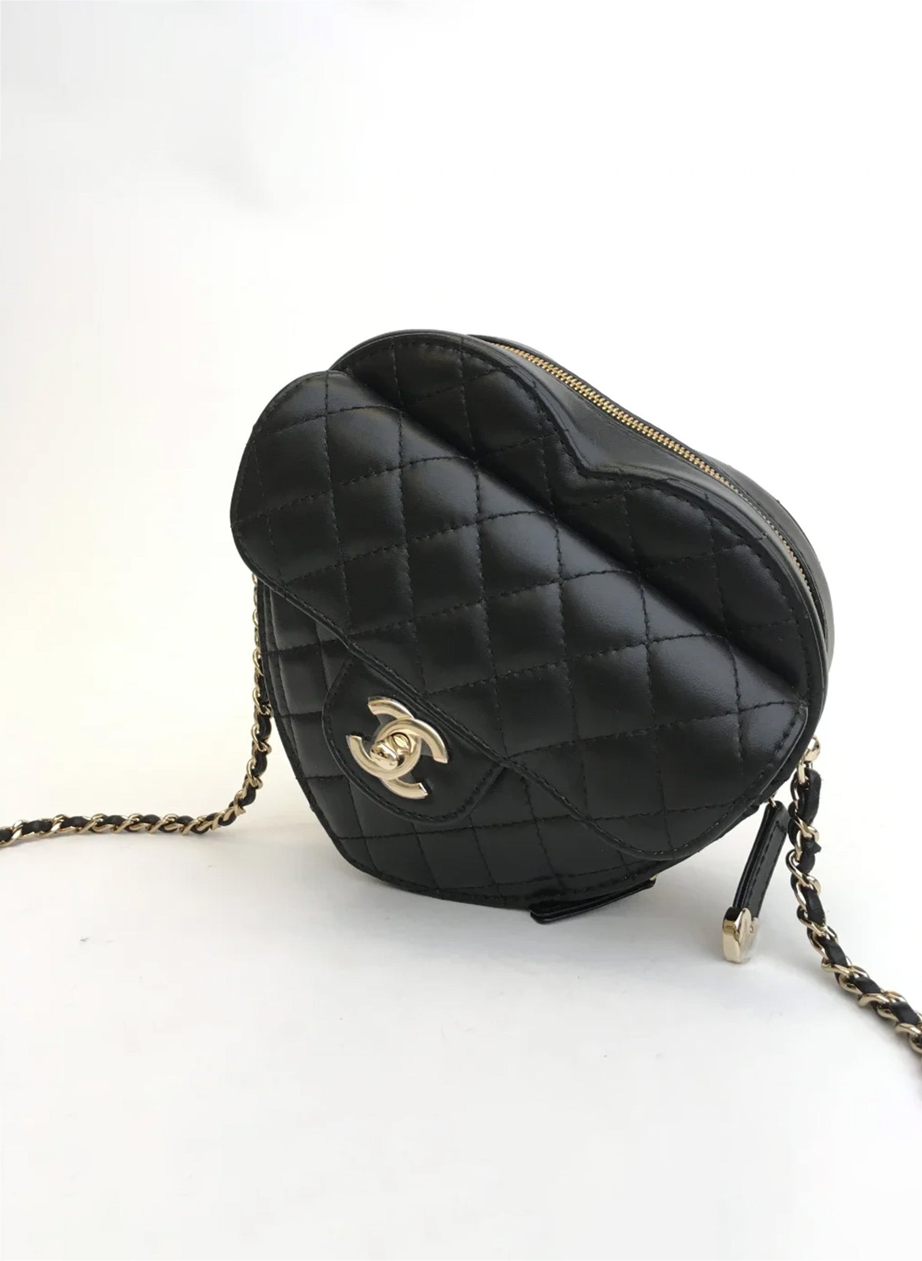 Chanel Heart Bag Black Lambskin