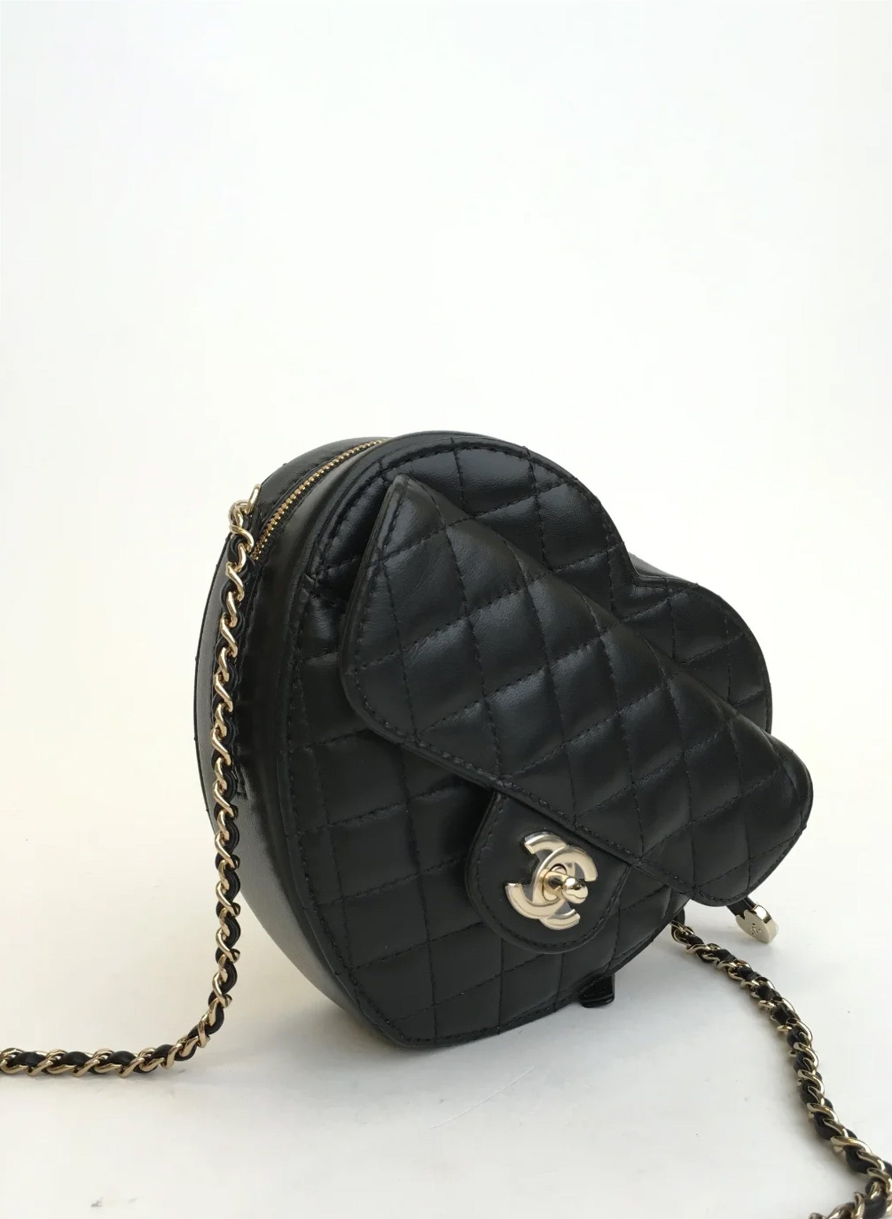 Chanel Heart Bag Black Lambskin