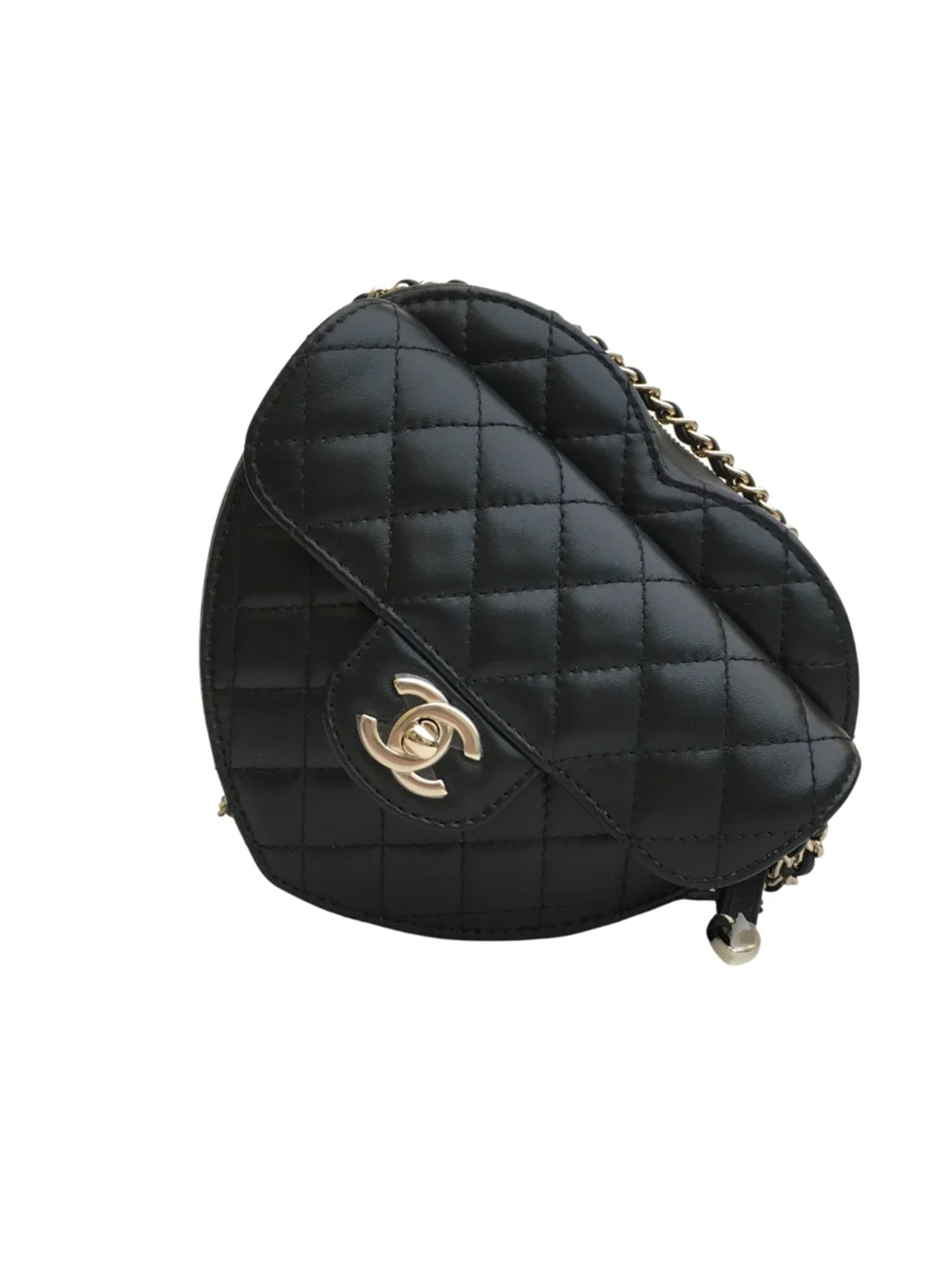 Chanel Heart Bag Black Lambskin