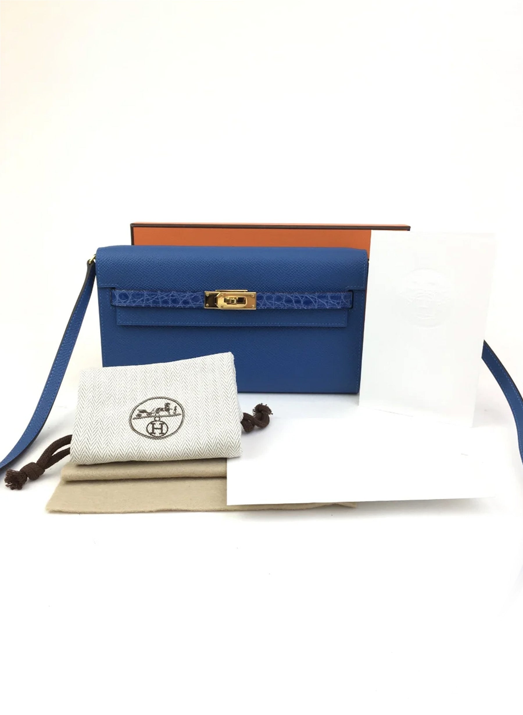 Hermes Kelly To Go Touch Wallet Mykonos Epsom