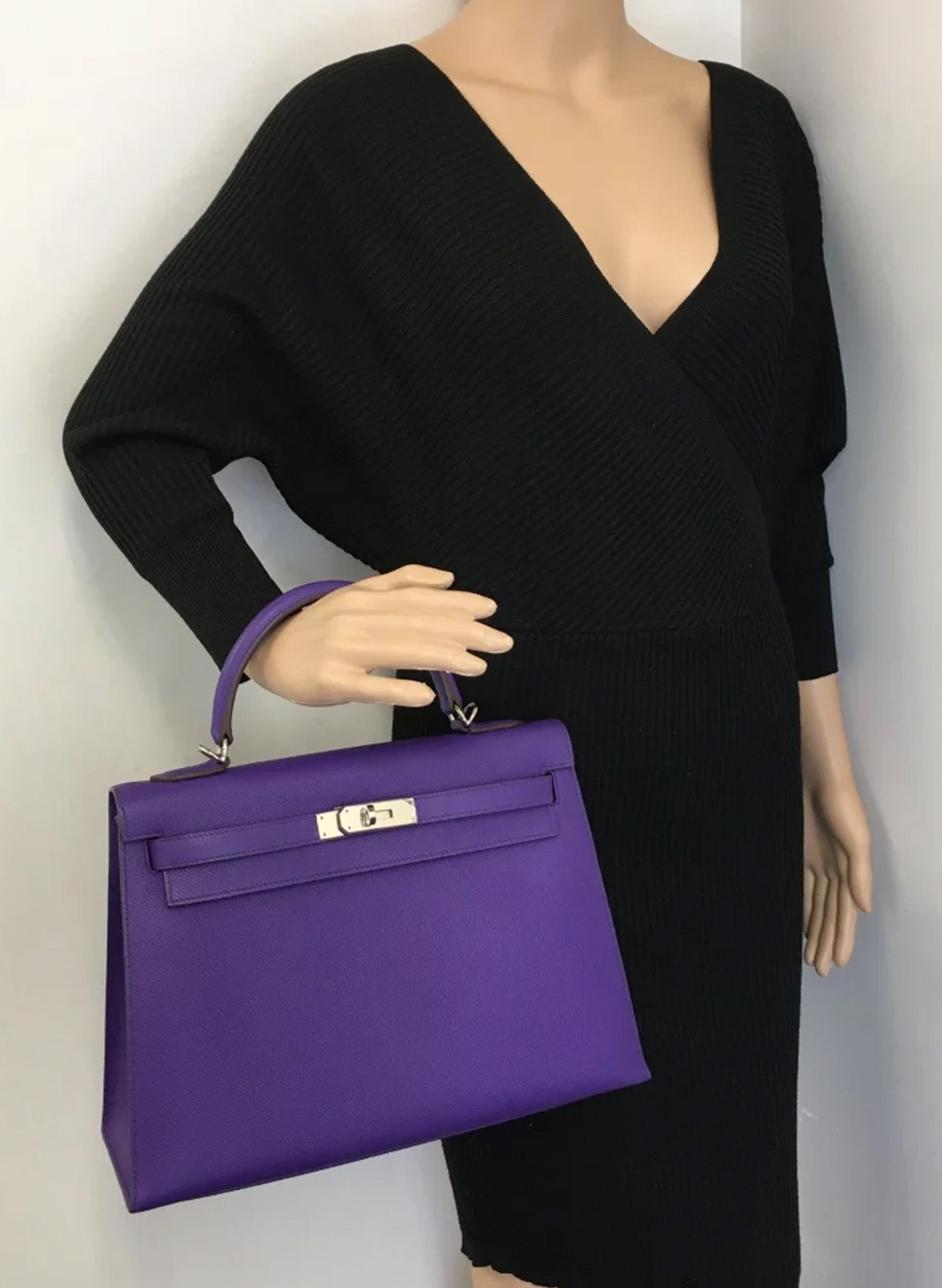 Hermes Kelly 32 Crocus Epsom