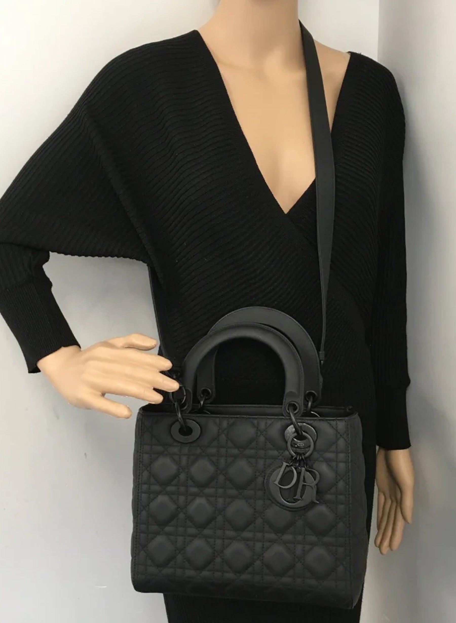 Dior Lady Dior Medium So Black