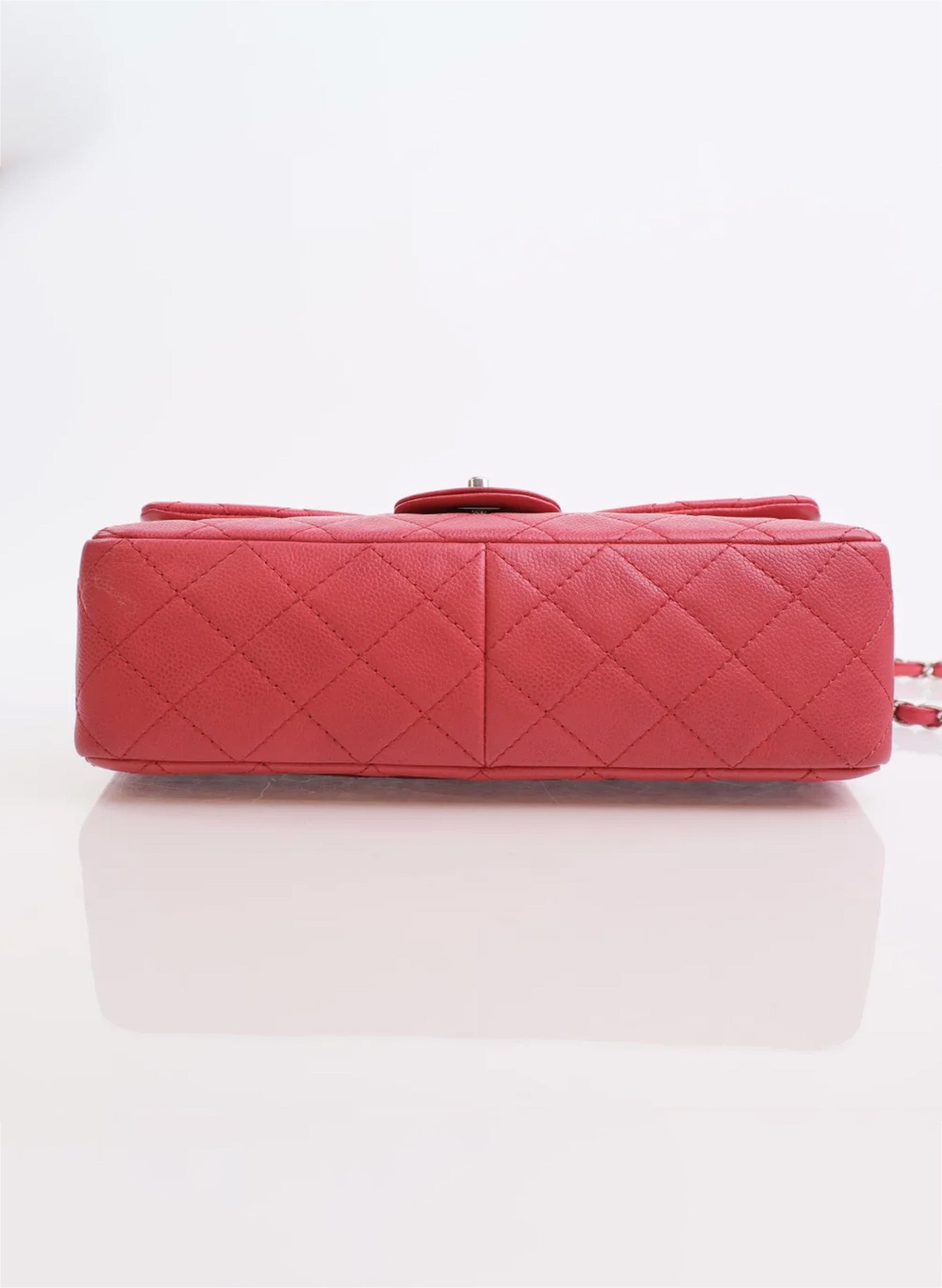 Chanel Classic Single Flap Jumbo Pink Caviar