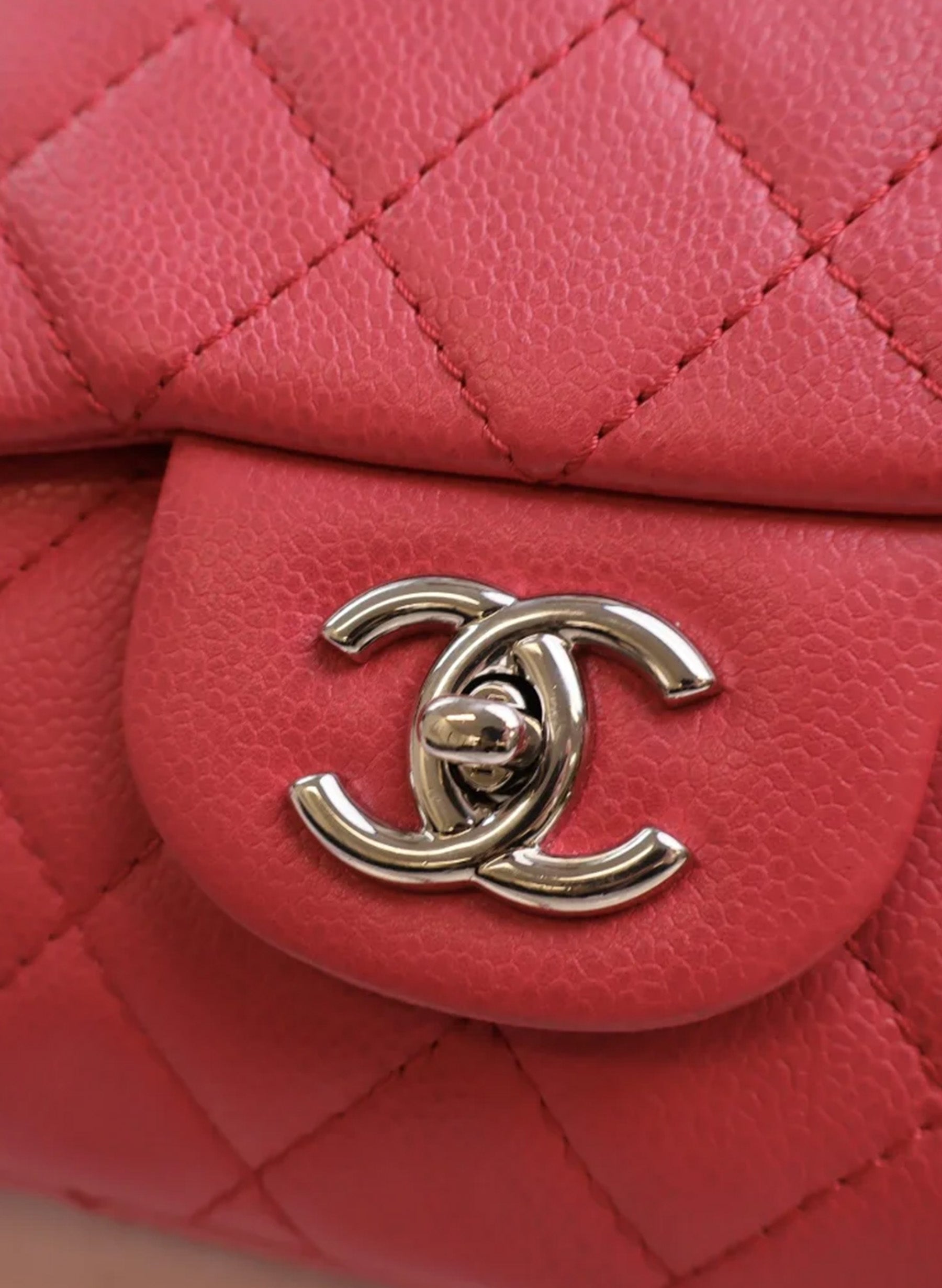 Chanel Classic Single Flap Jumbo Pink Caviar