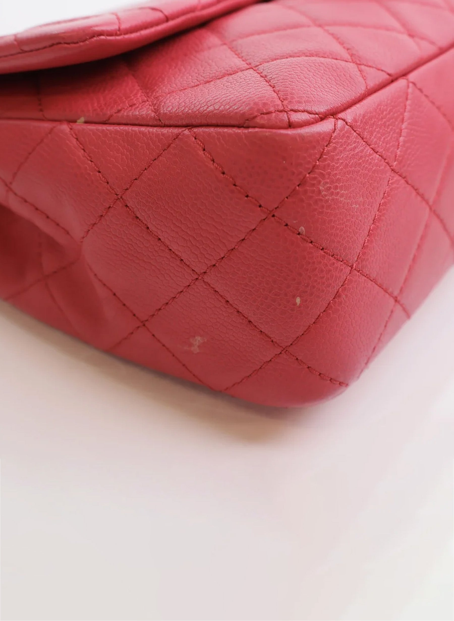 Chanel Classic Single Flap Jumbo Pink Caviar