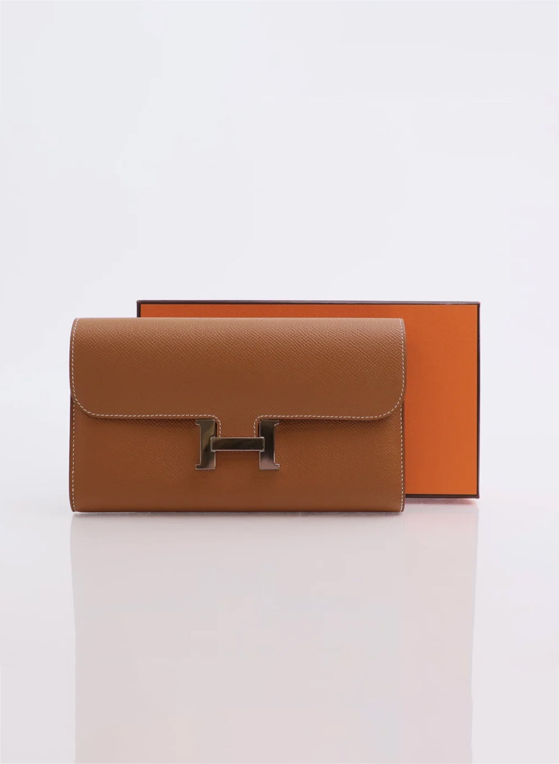 Hermes Constance Wallet Gold Epsom