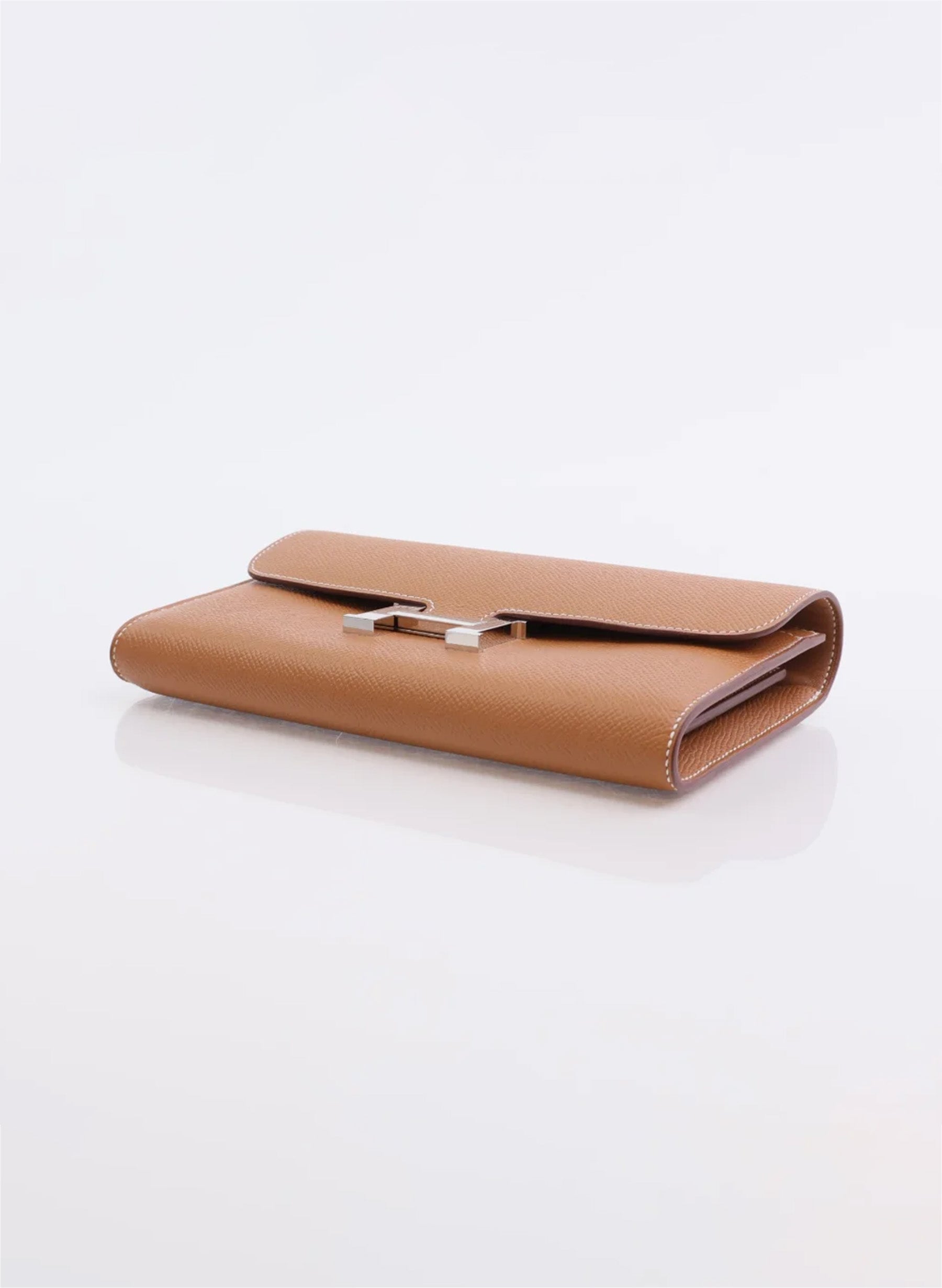 Hermes Constance Wallet Gold Epsom