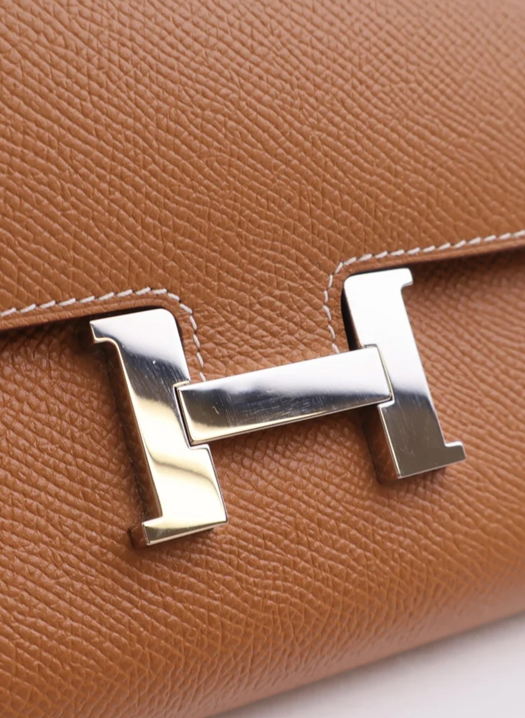 Hermes Constance Wallet Gold Epsom