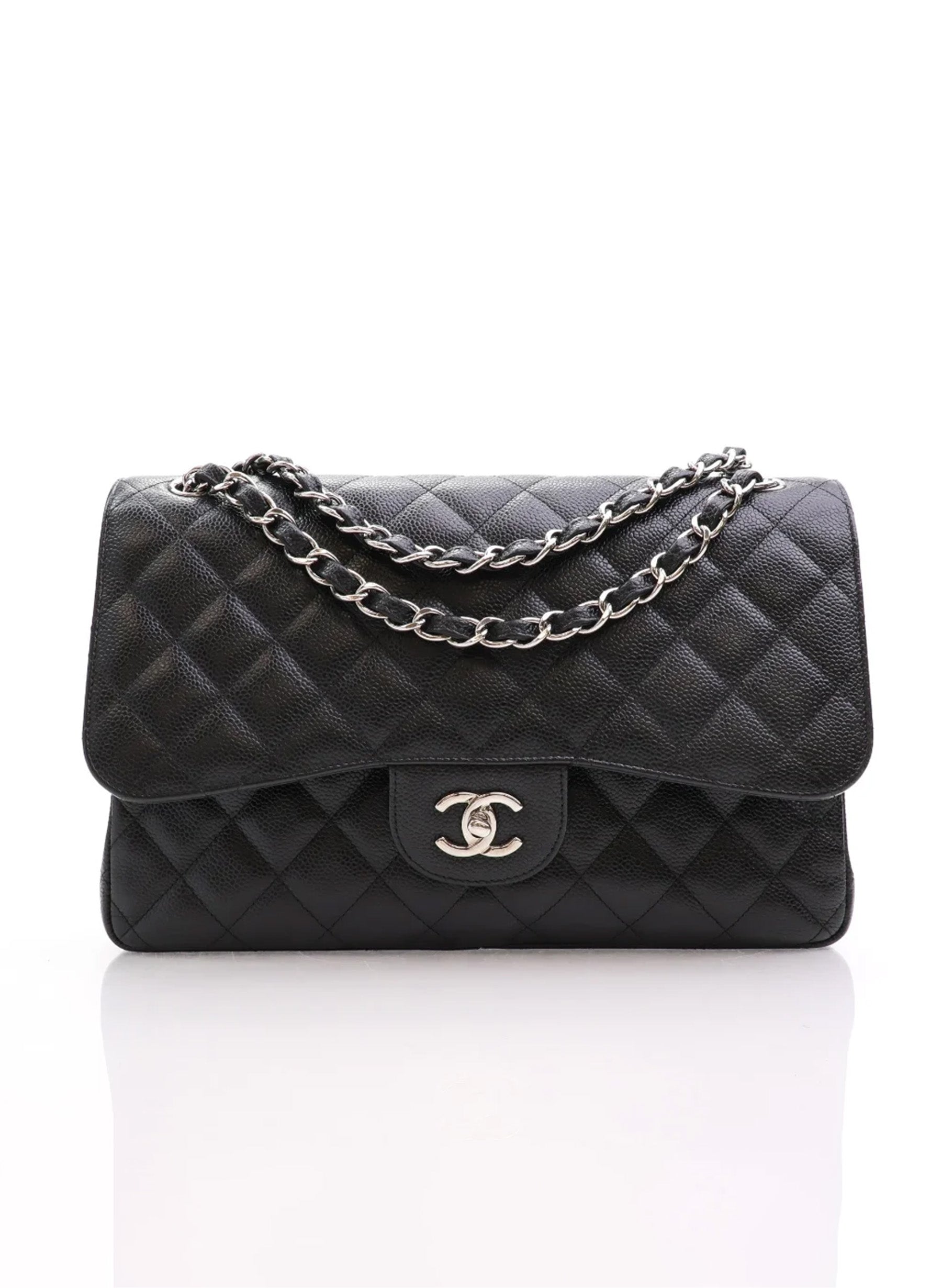 Chanel Classic Flap Jumbo Black Caviar