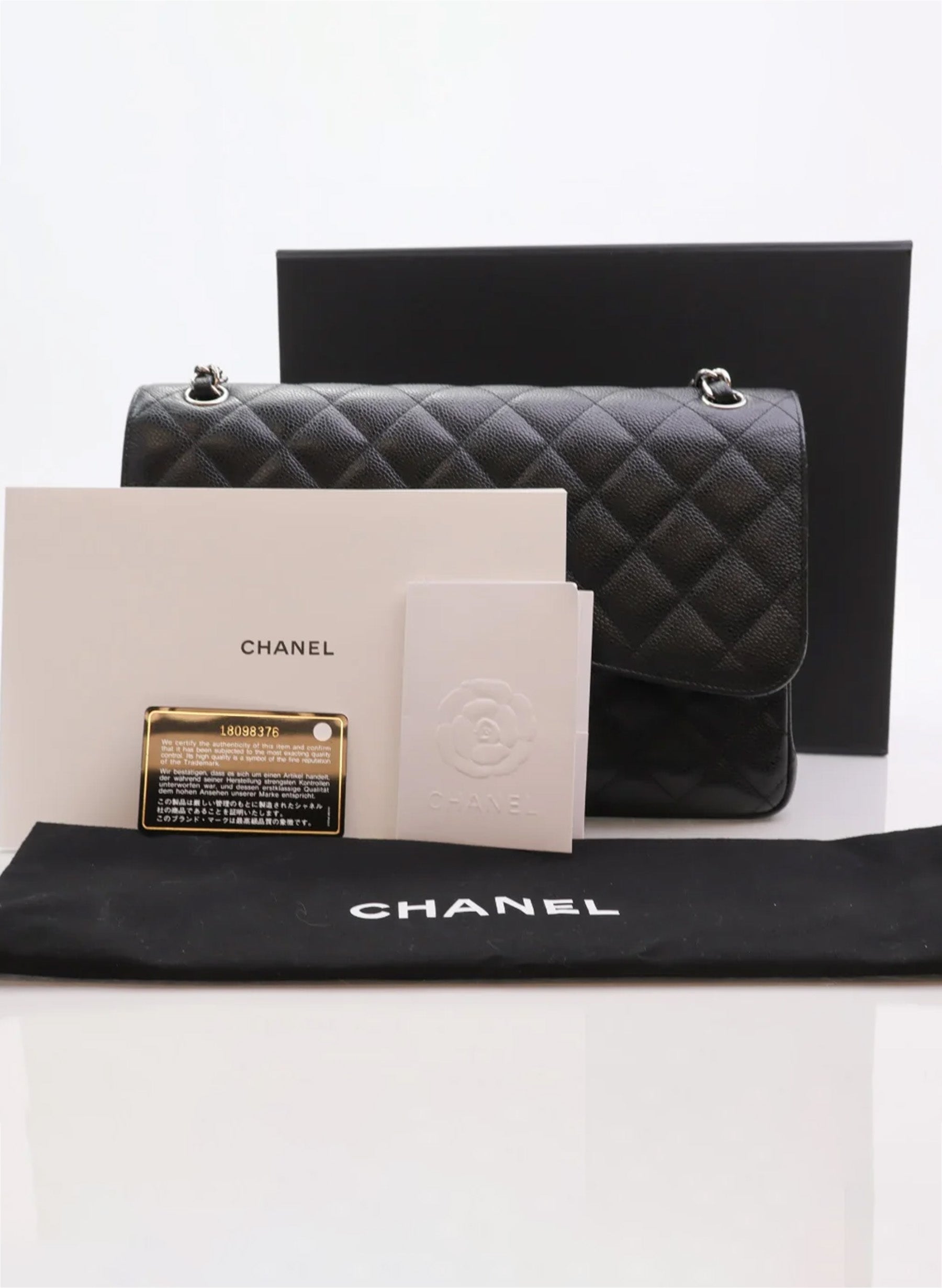 Chanel Classic Flap Jumbo Black Caviar