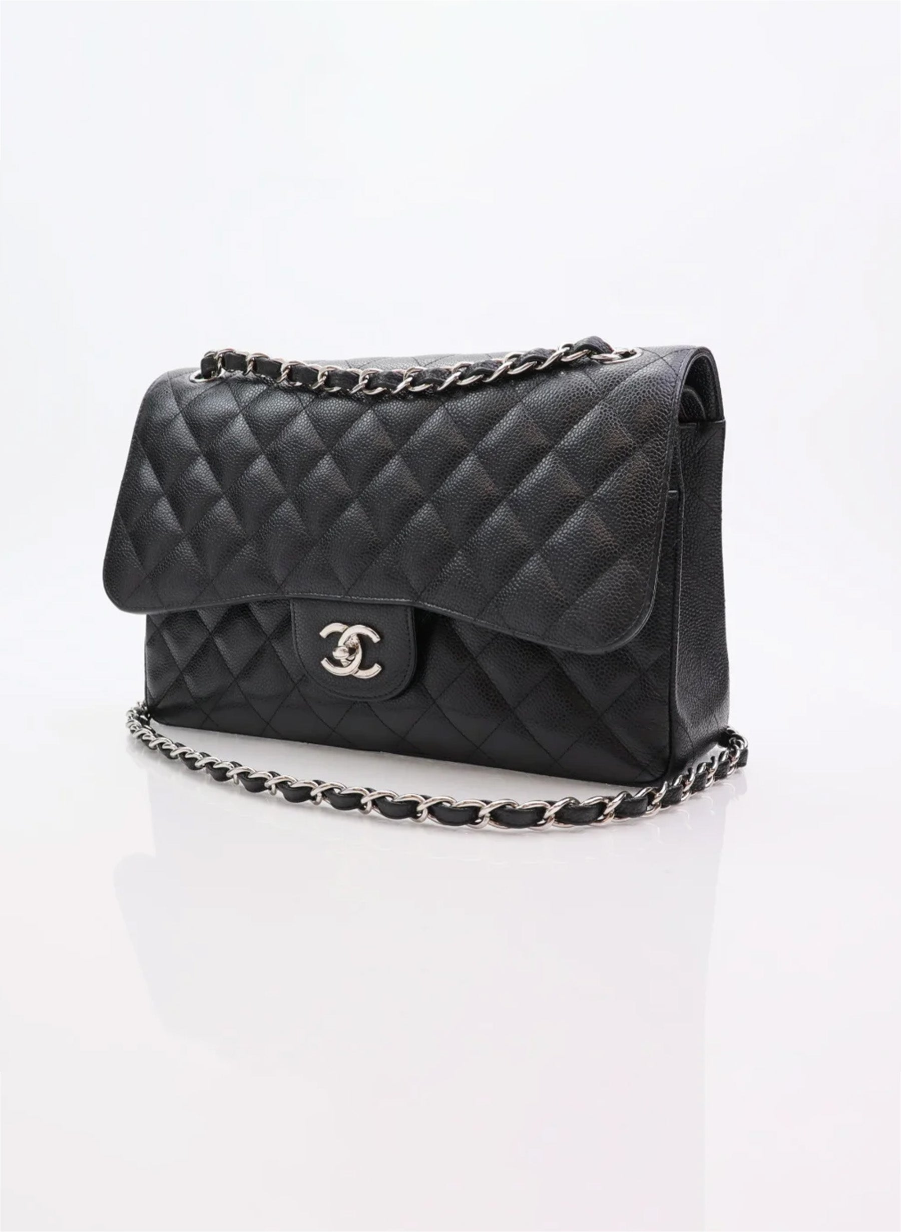 Chanel Classic Flap Jumbo Black Caviar