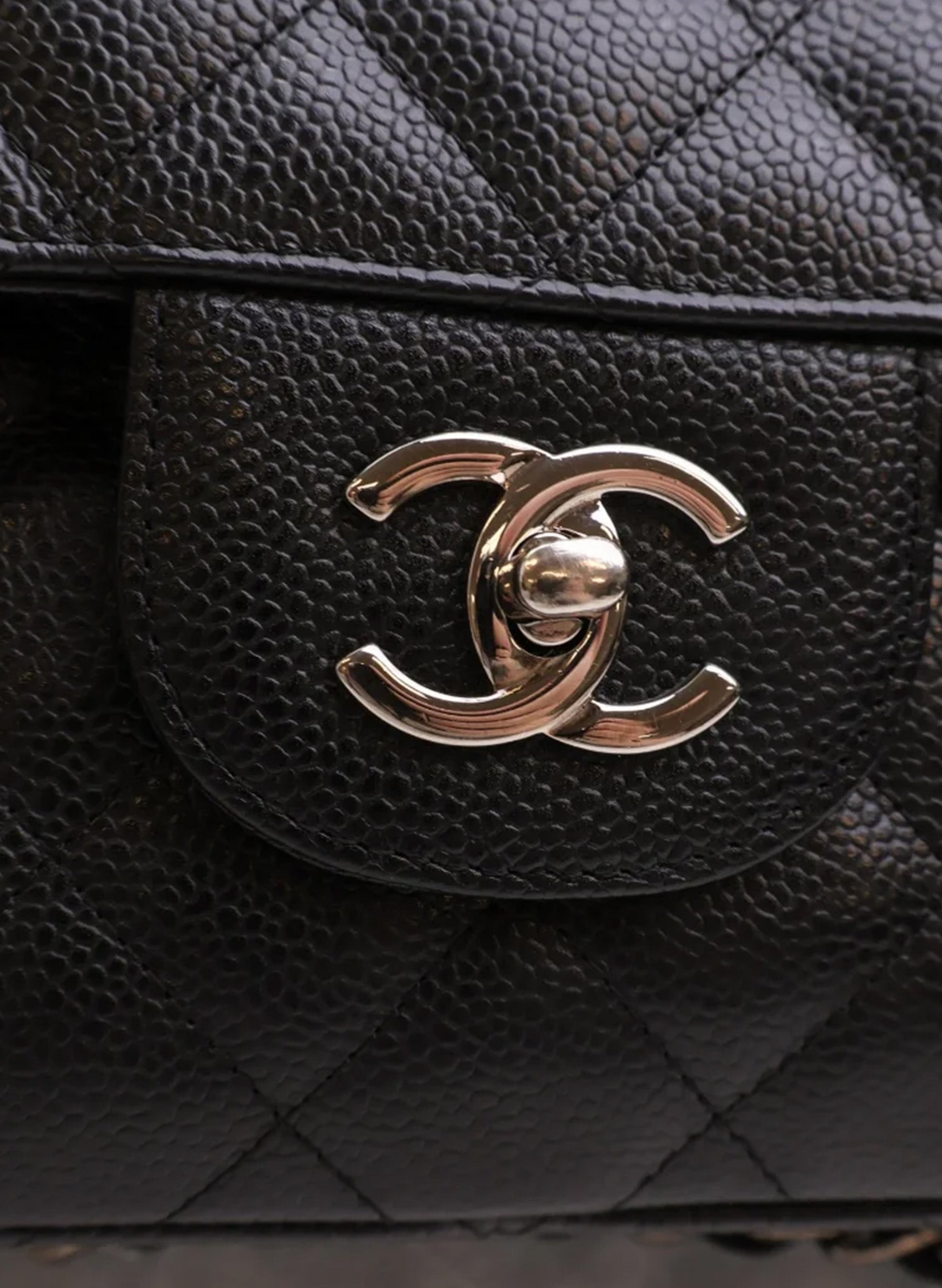 Chanel Classic Flap Jumbo Black Caviar