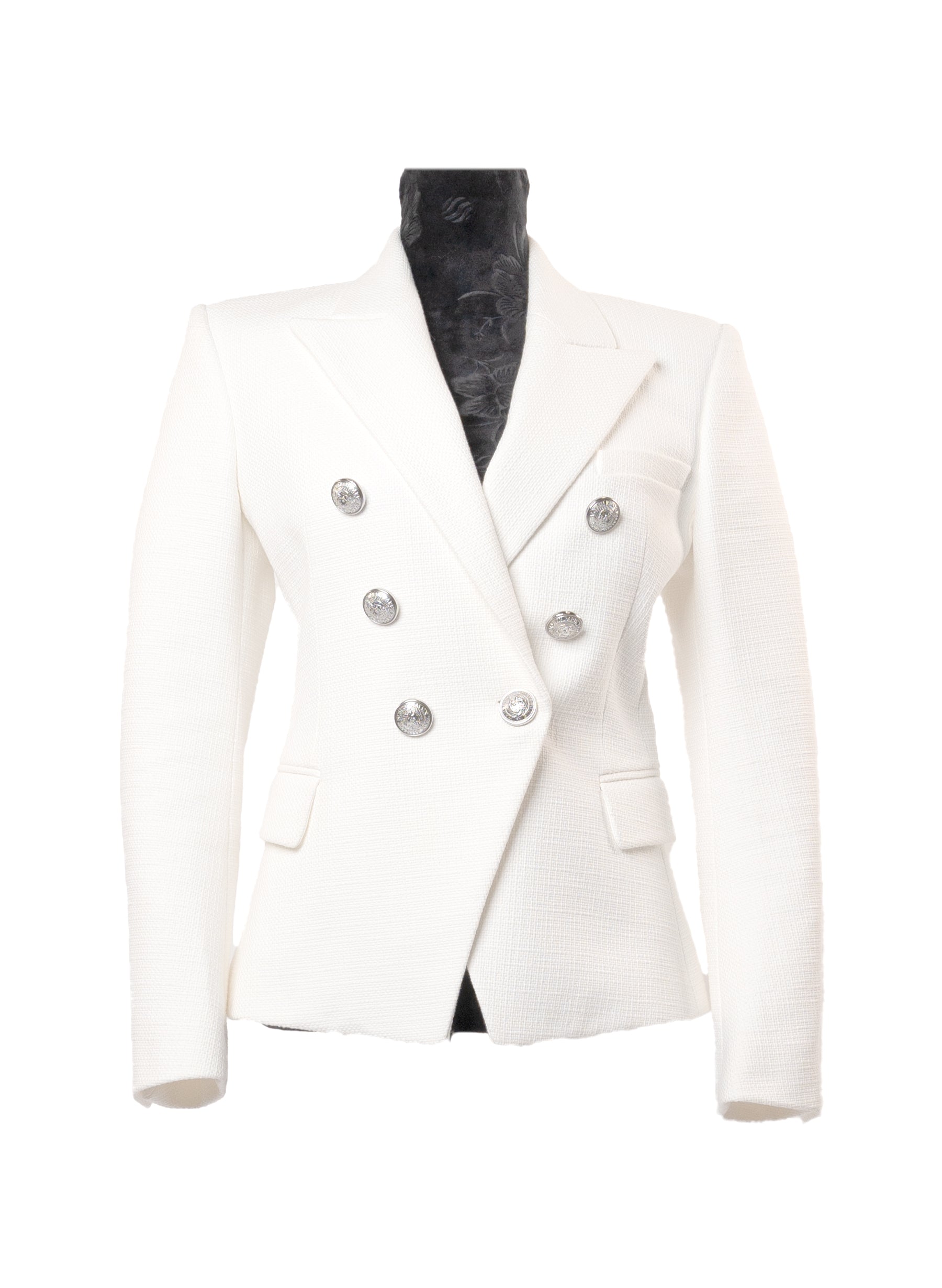 Balmain Double Breated Silver Button Blazer