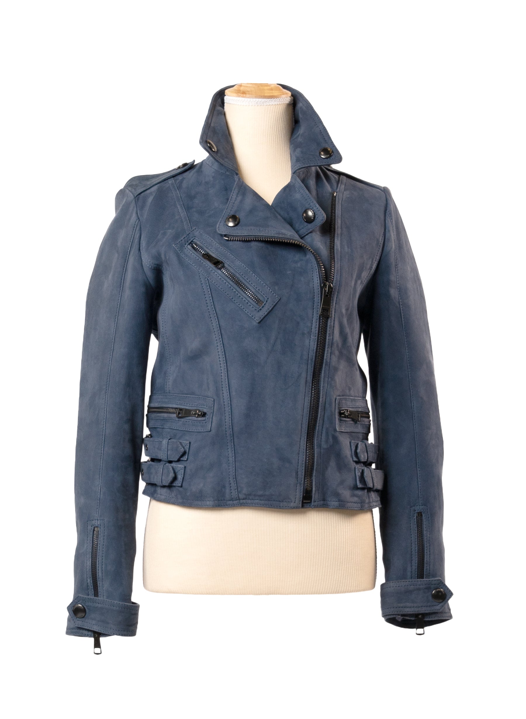 Burberry Brit Sandfield Biker Suede Jacket