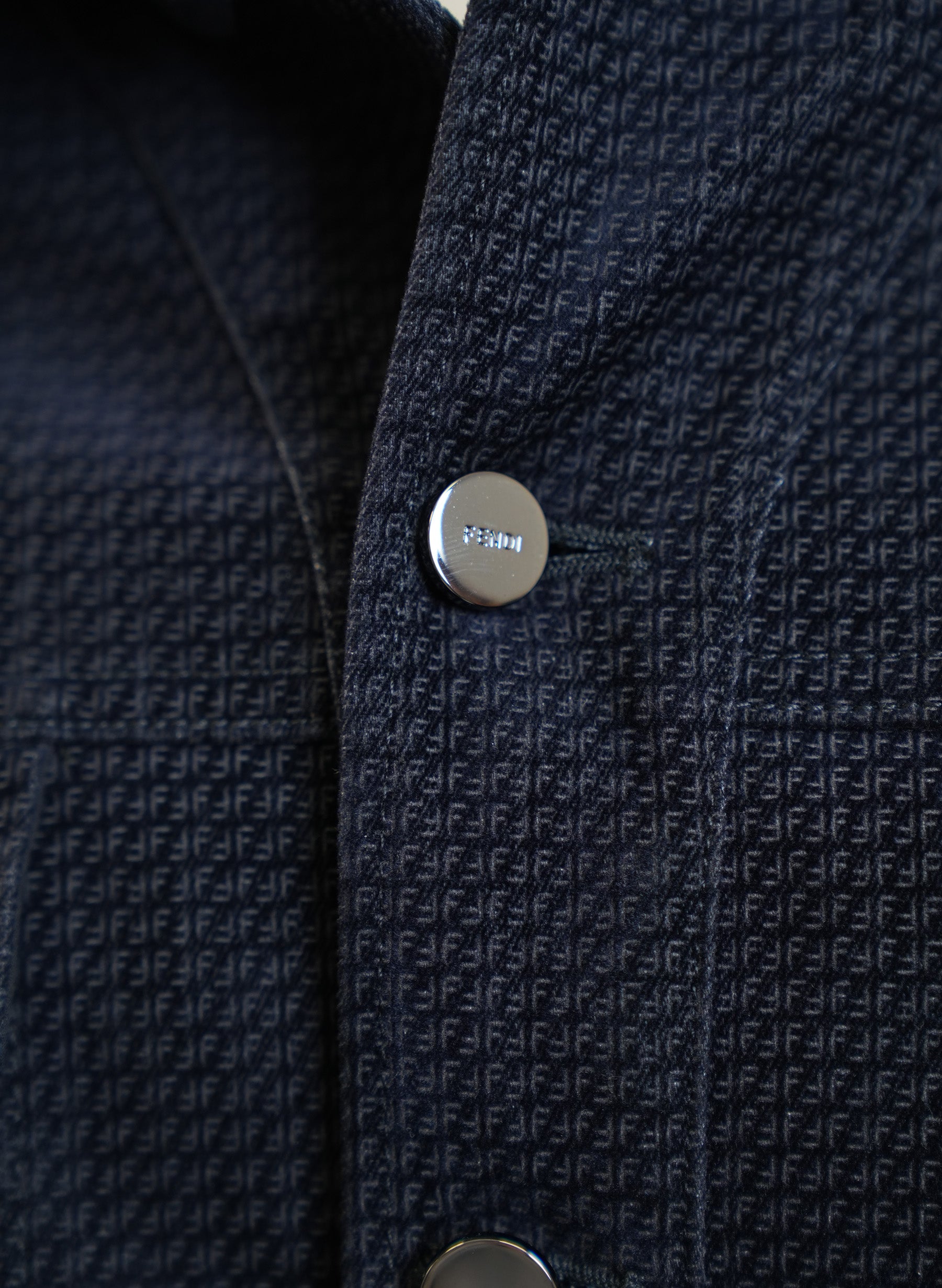 Fendi Dark Grey Denim Jacket